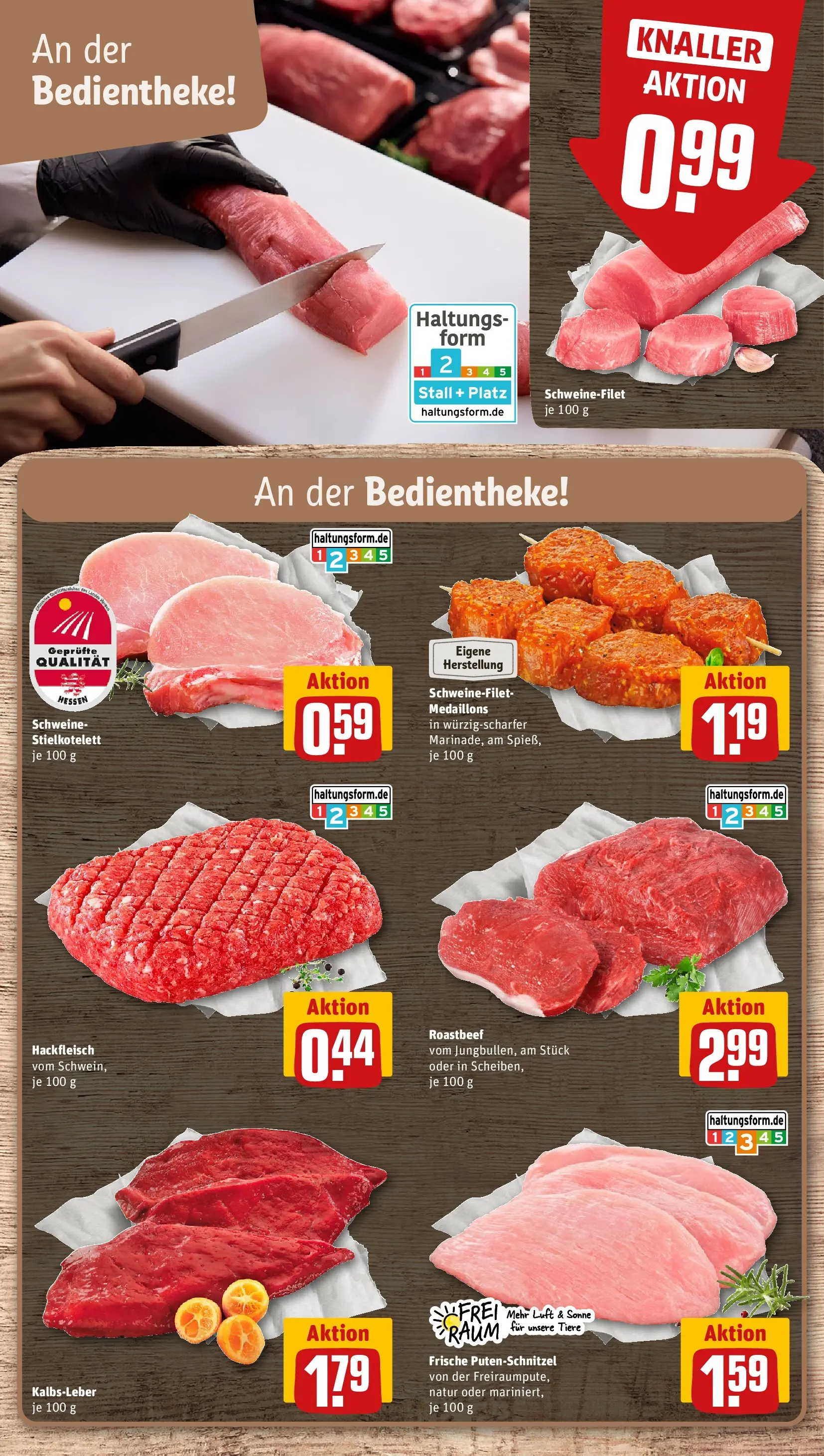 REWE Prospekt ab 14.06.2026 zum Blättern » Angebote | Seite: 12 | Produkte: Roastbeef, Kalbsleber, Schweinefilet, Putenschnitzel