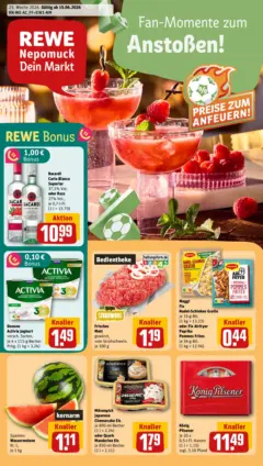 Geflügelsalat von der Hähnchenbrust, mit Spargel, Ananas, Pilzen und Mandarinen, Geflügelsalat von der Hähnchenbrust, mit Spargel, Ananas, Pilzen und Mandarinen, je 100 g ab 14.06.2026 gültig | Seite: 13 | Produkte: Mascarpone, Äpfel, Mandarinen