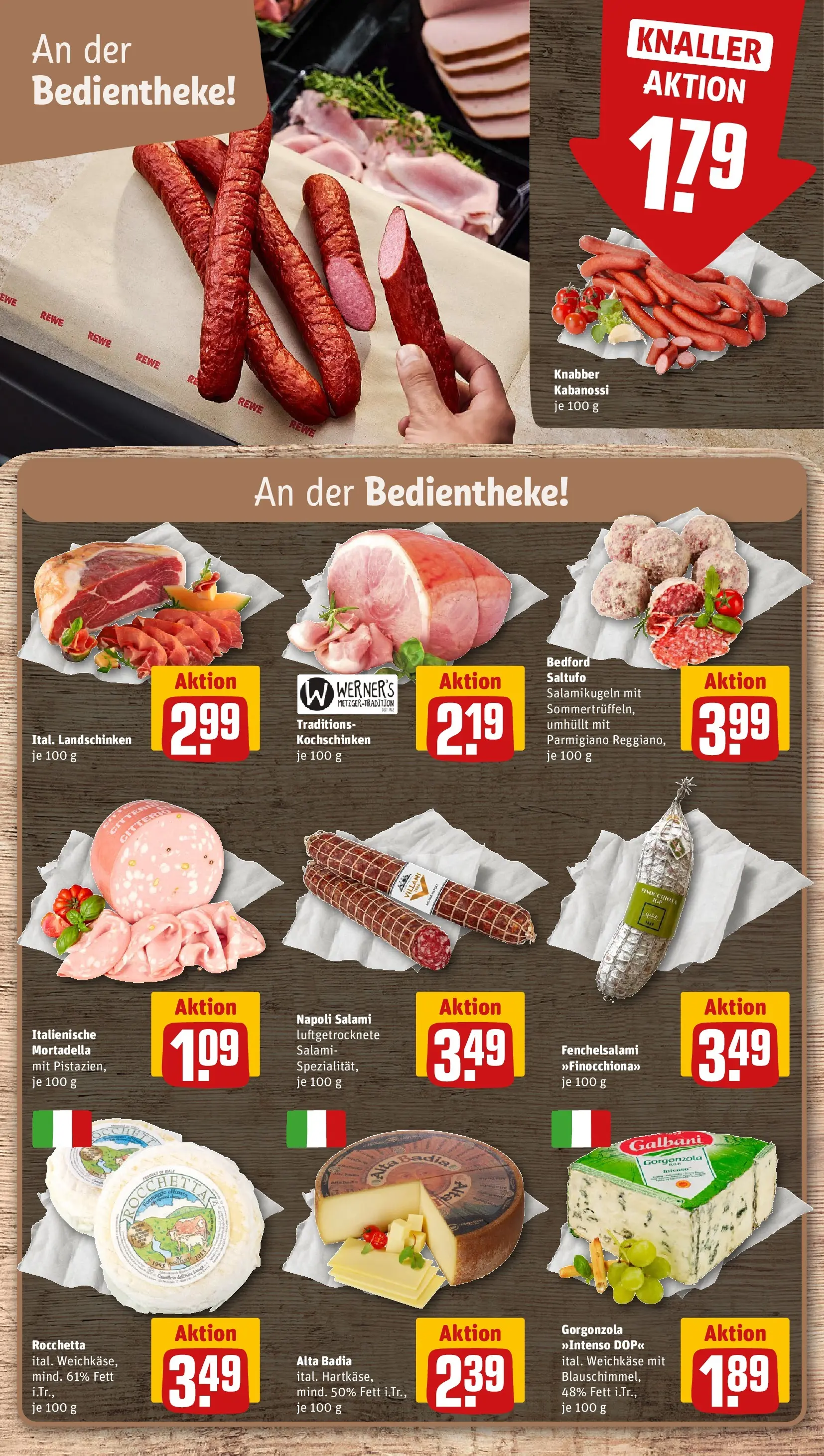 REWE Prospekt ab 14.06.2026 zum Blättern » Angebote | Seite: 13 | Produkte: Salami