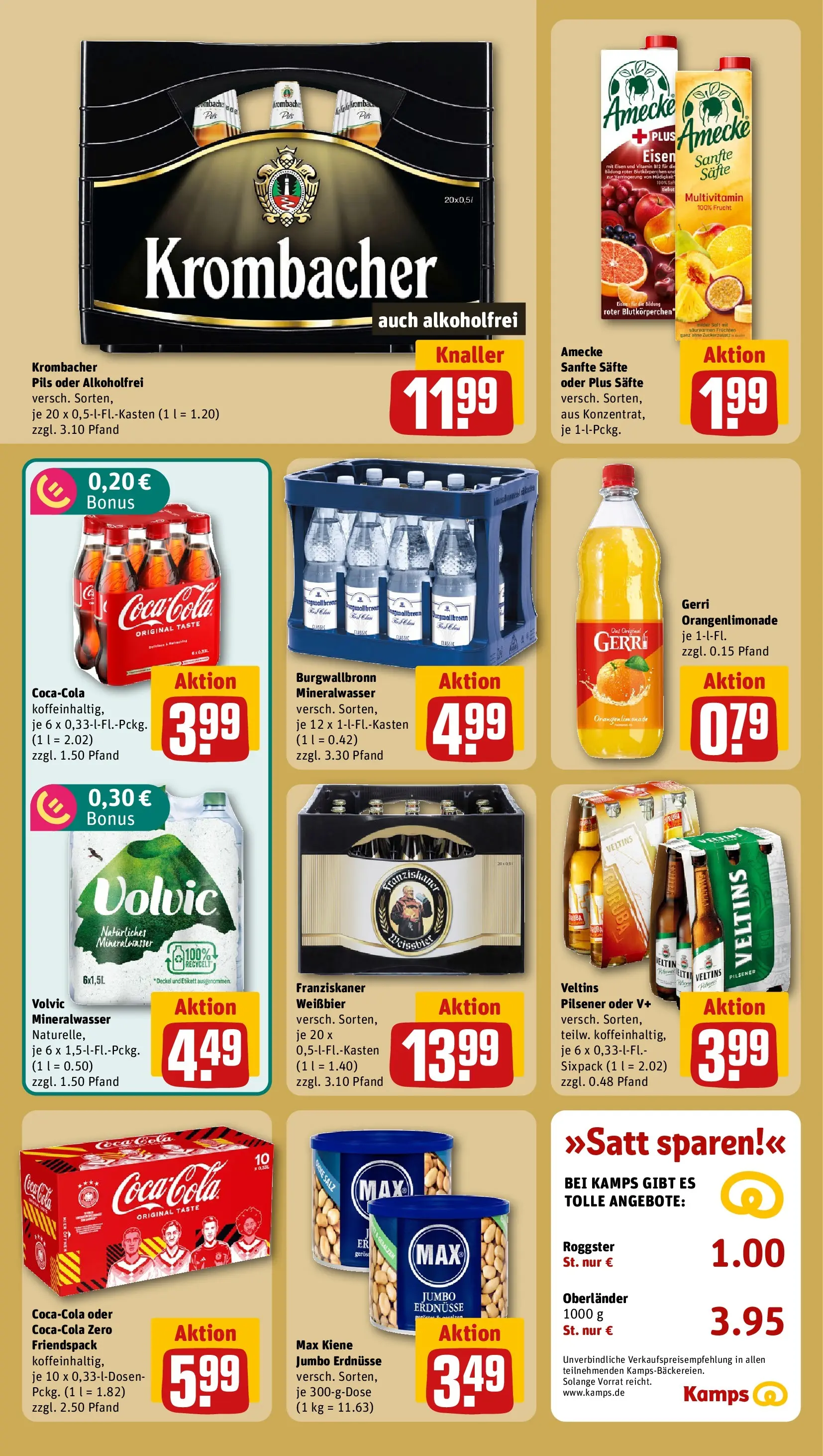 REWE Prospekt ab 14.06.2026 zum Blättern » Angebote | Seite: 20 | Produkte: Erdnüsse, Coca cola, Pils, Krombacher