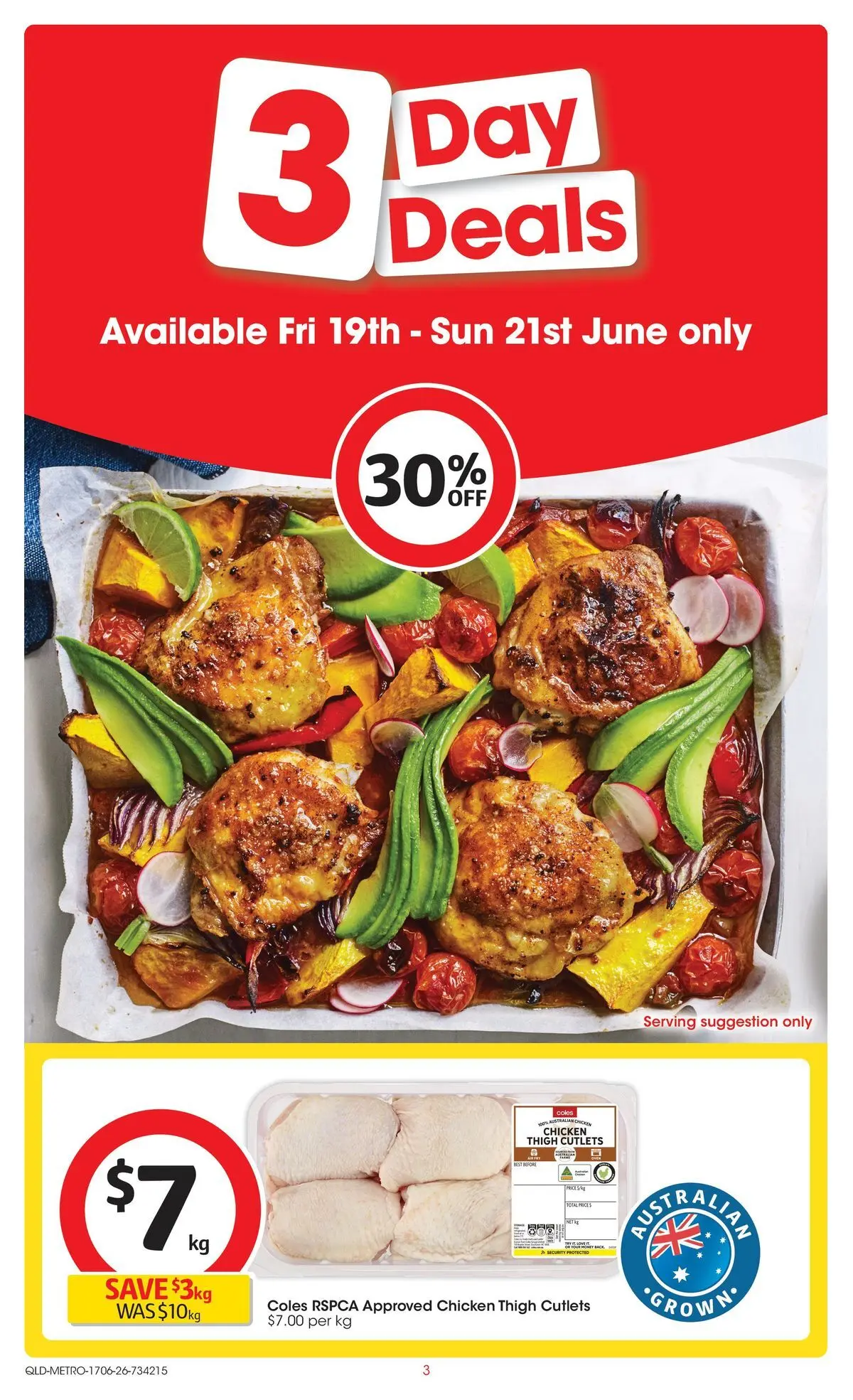﻿Coles catalogue valid from 16/06/2026 > Online Australia | Page: 3 | Products: Chicken