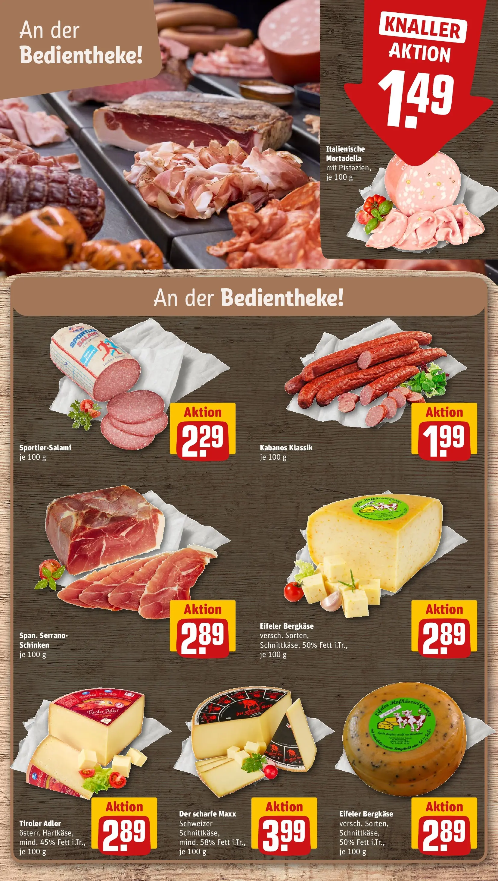 REWE Prospekt ab 14.06.2026 zum Blättern » Angebote | Seite: 13 | Produkte: Pistazien, Salami, Schinken