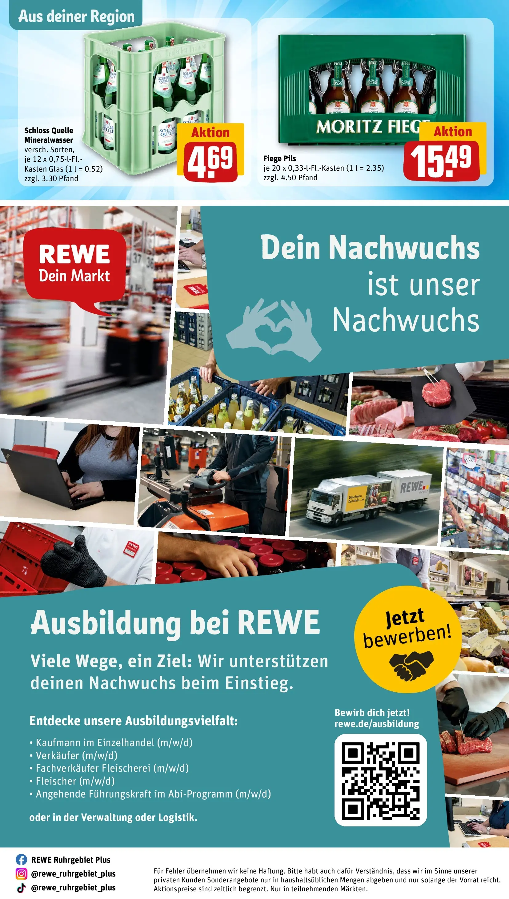 REWE Prospekt ab 14.06.2026 zum Blättern » Angebote | Seite: 32 | Produkte: Pils, Mineralwasser
