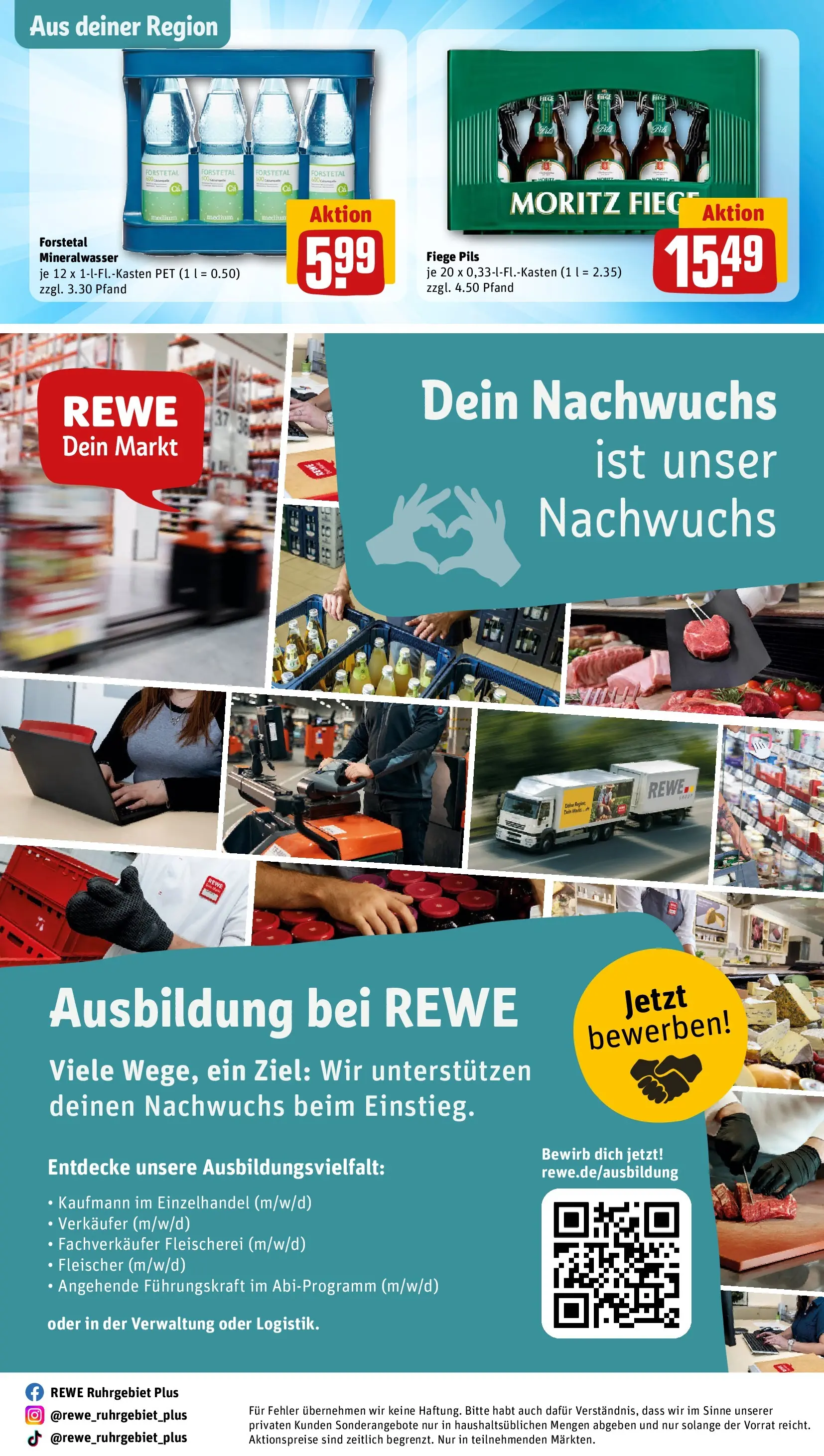 REWE Prospekt ab 14.06.2026 zum Blättern » Angebote | Seite: 29 | Produkte: Pils, Mineralwasser