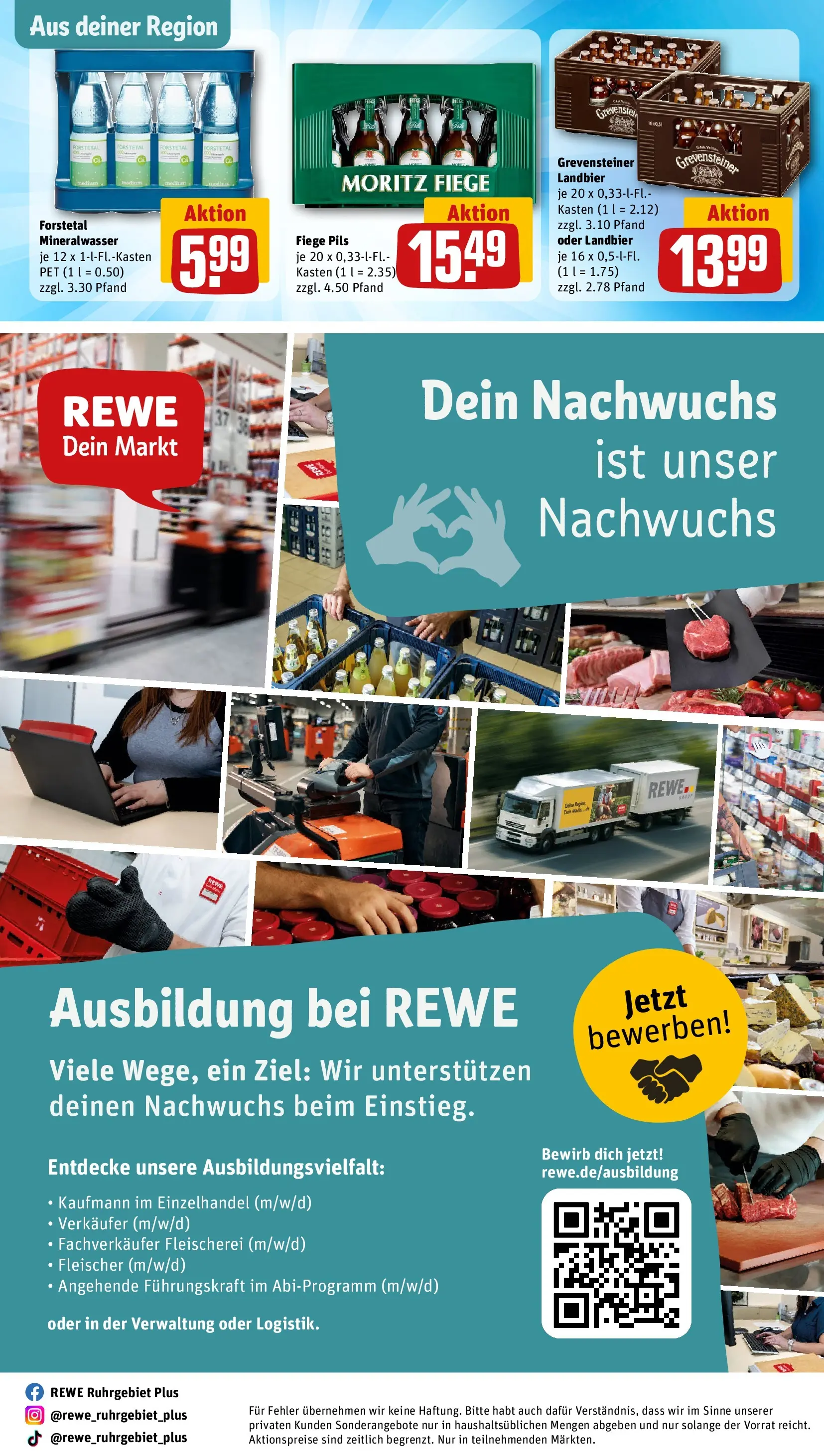 REWE Prospekt ab 14.06.2026 zum Blättern » Angebote | Seite: 30 | Produkte: Pils, Mineralwasser