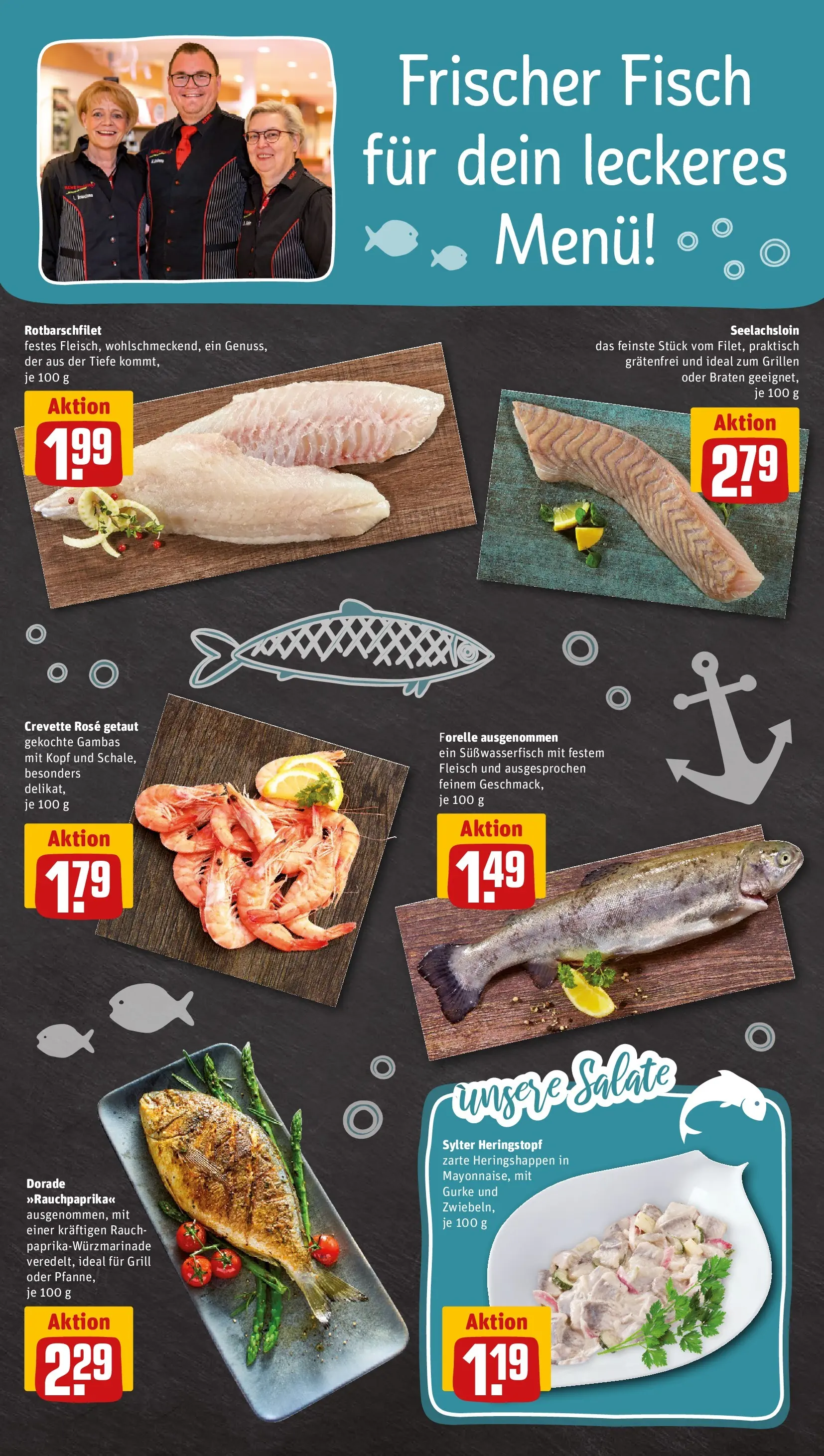 REWE Prospekt ab 14.06.2026 zum Blättern » Angebote | Seite: 30 | Produkte: Dorade, Grill, Fisch, Fleisch