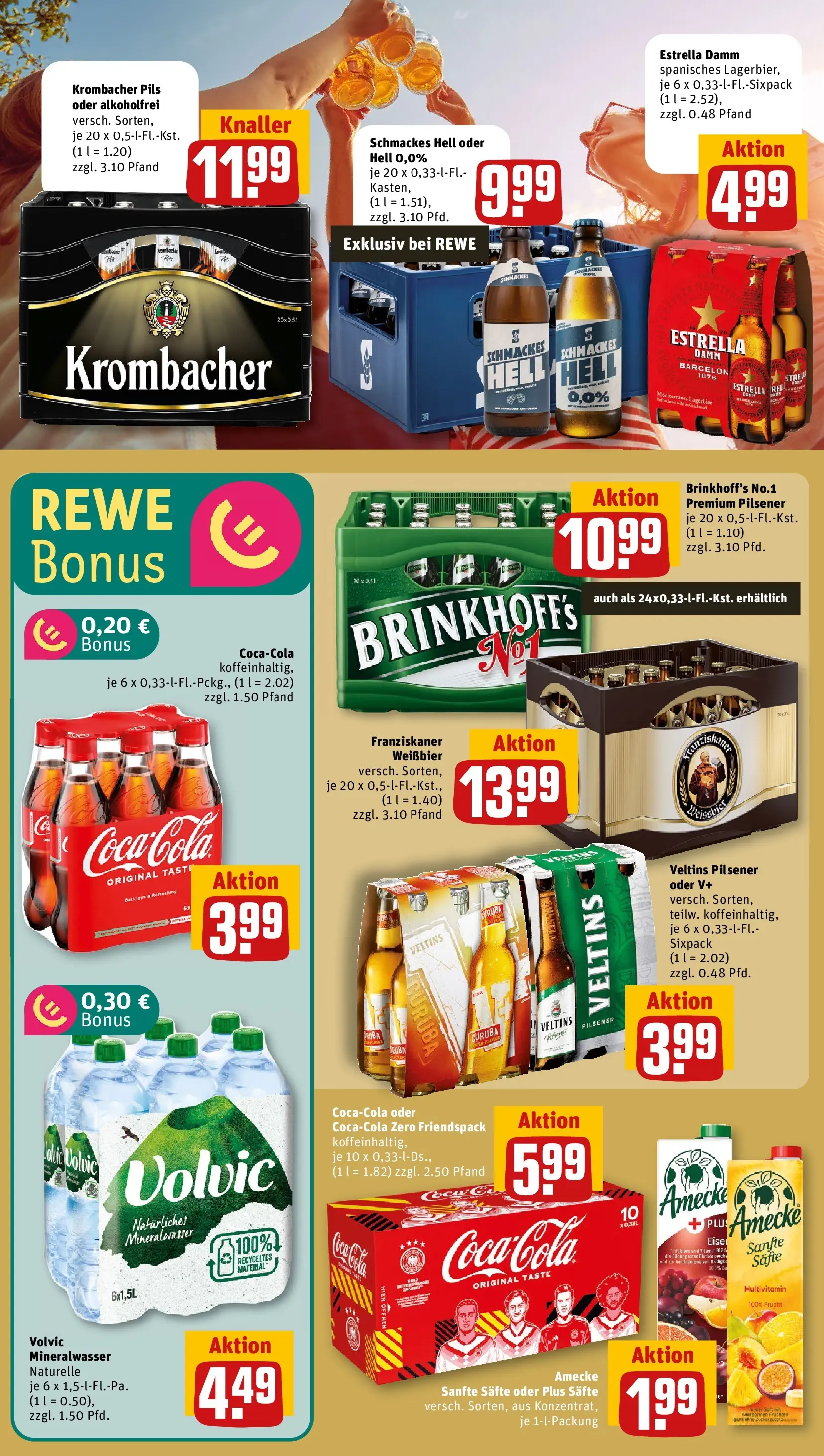 REWE Prospekt ab 14.06.2026 zum Blättern » Angebote | Seite: 20 | Produkte: Cola, Pils, Krombacher, Veltins