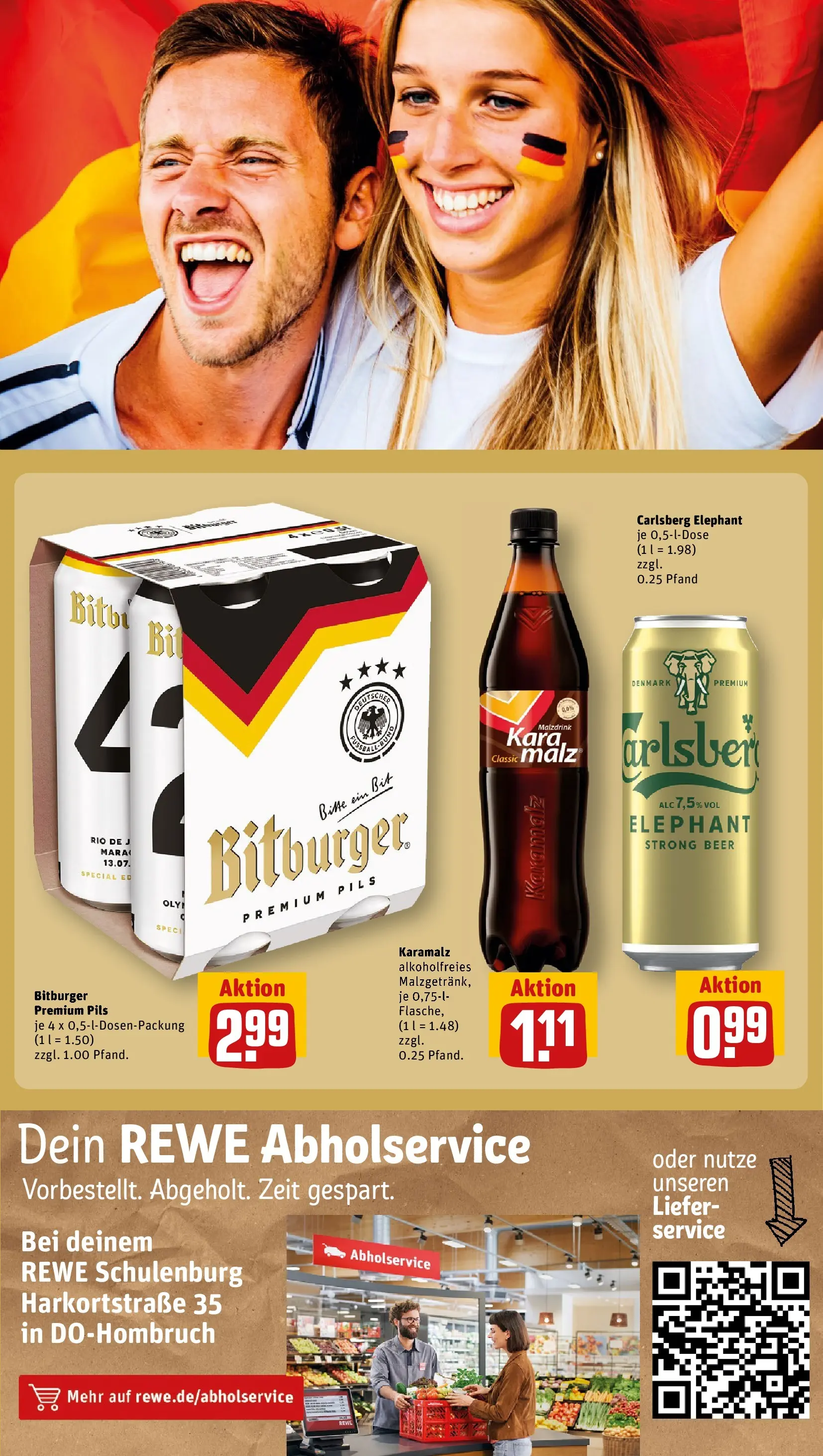 REWE Prospekt ab 14.06.2026 zum Blättern » Angebote | Seite: 21 | Produkte: Bitburger, Carlsberg, Pils