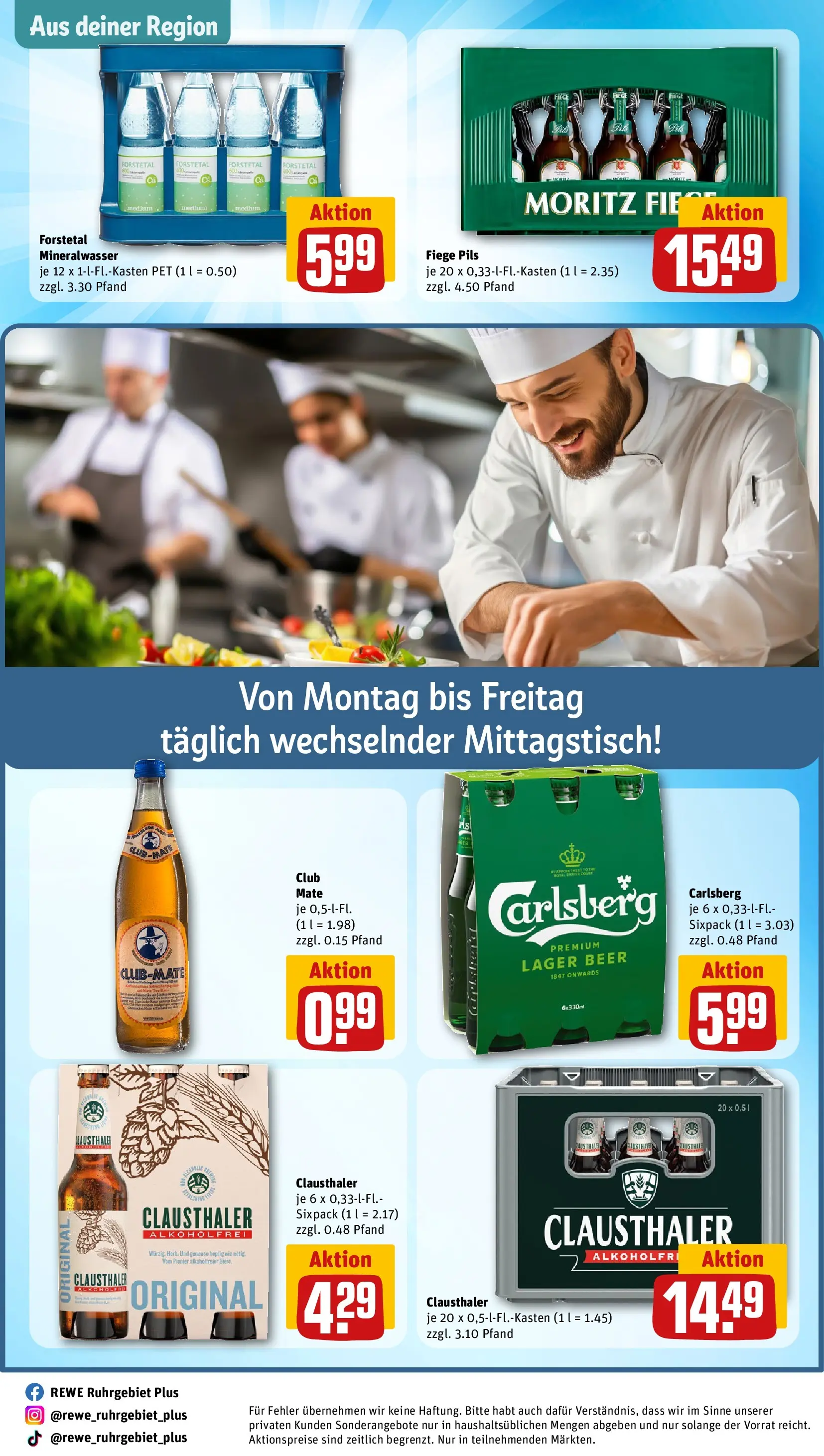 REWE Prospekt ab 14.06.2026 zum Blättern » Angebote | Seite: 29 | Produkte: Carlsberg, Pils, Mineralwasser