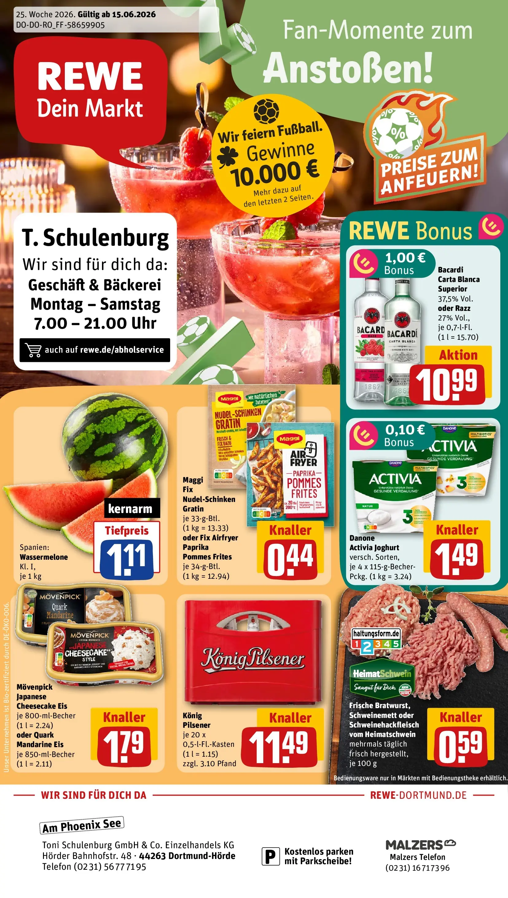 REWE Prospekt ab 14.06.2026 zum Blättern » Angebote | Seite: 1 | Produkte: Maggi, Pommes, Pommes frites, Maggi fix