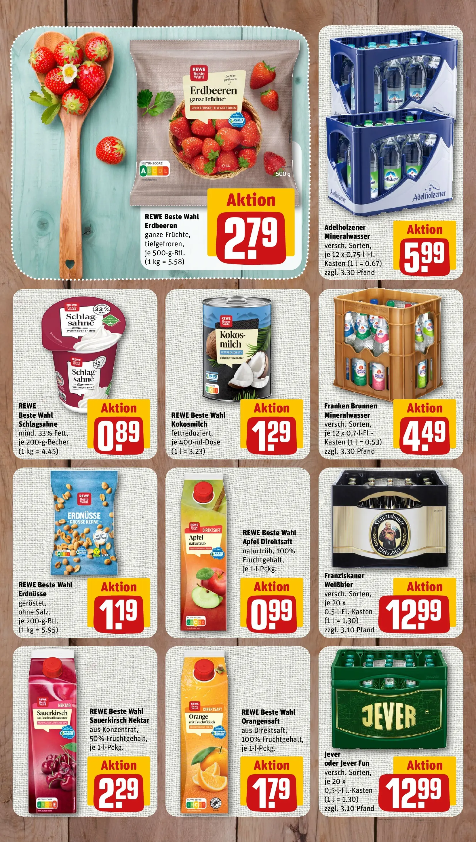 REWE Prospekt ab 14.06.2026 zum Blättern » Angebote | Seite: 7 | Produkte: Franziskaner, Milch, Weißbier, Orangensaft