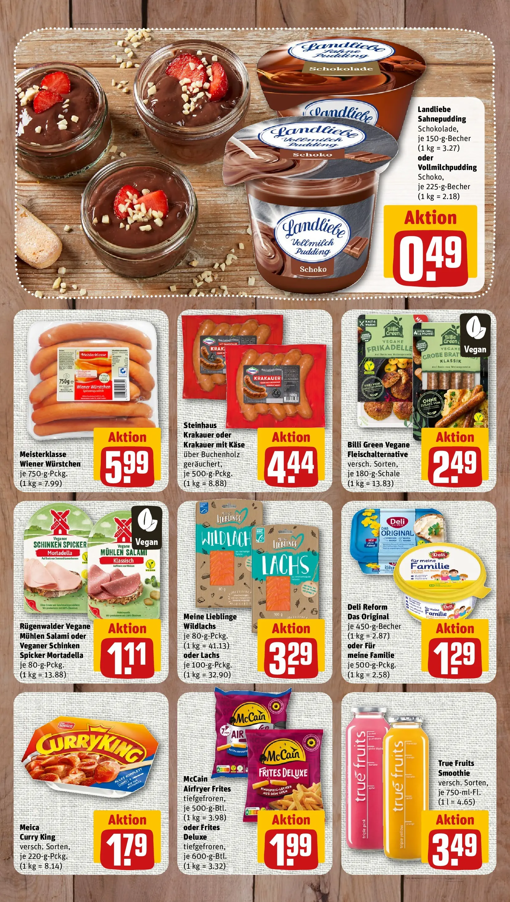 REWE Prospekt ab 14.06.2026 zum Blättern » Angebote | Seite: 7 | Produkte: Wiener wurstchen, McCain, Meica, Salami