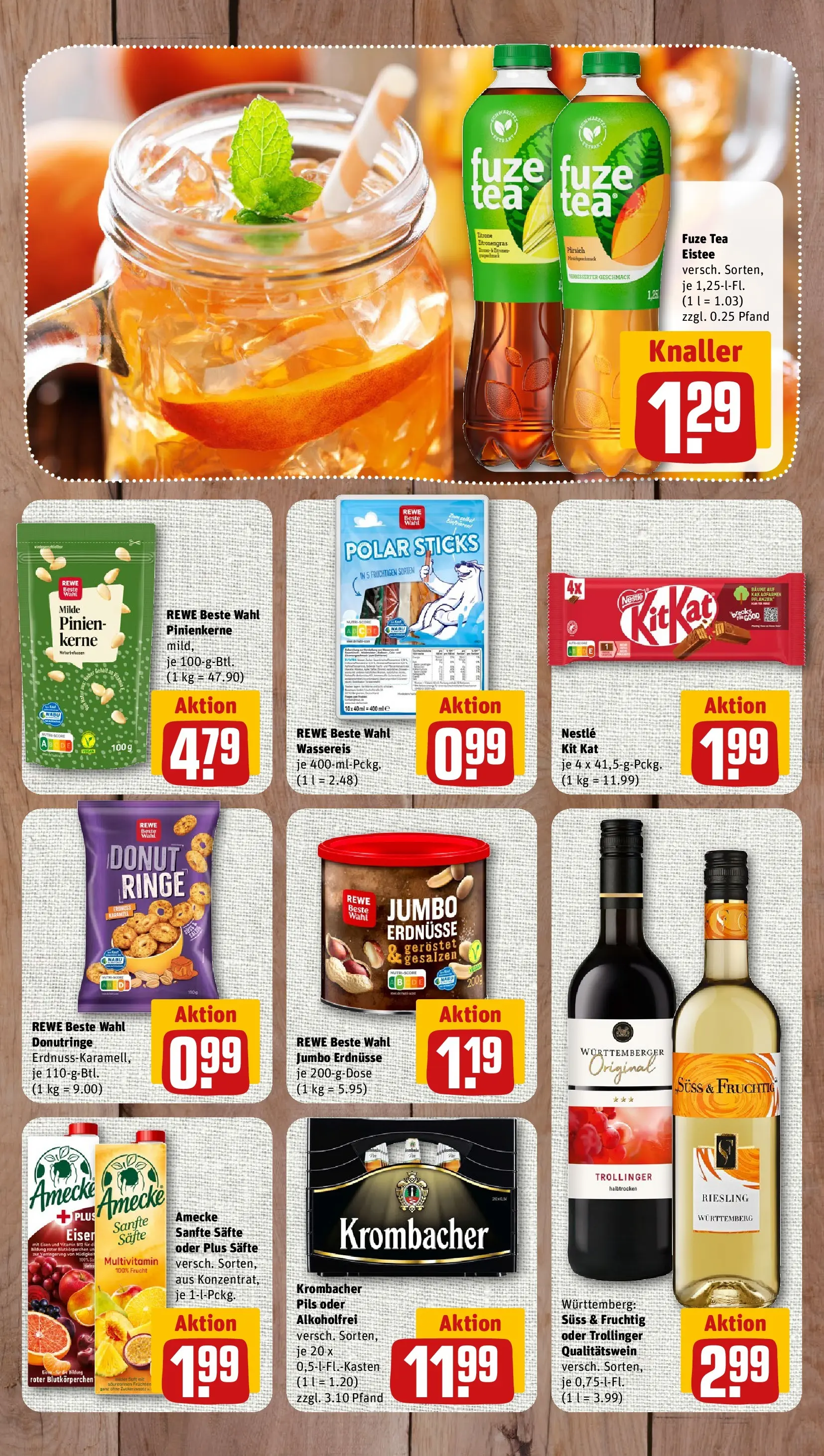 REWE Prospekt ab 14.06.2026 zum Blättern » Angebote | Seite: 7 | Produkte: Erdnüsse, Zitronengras, Pils, Zitrone