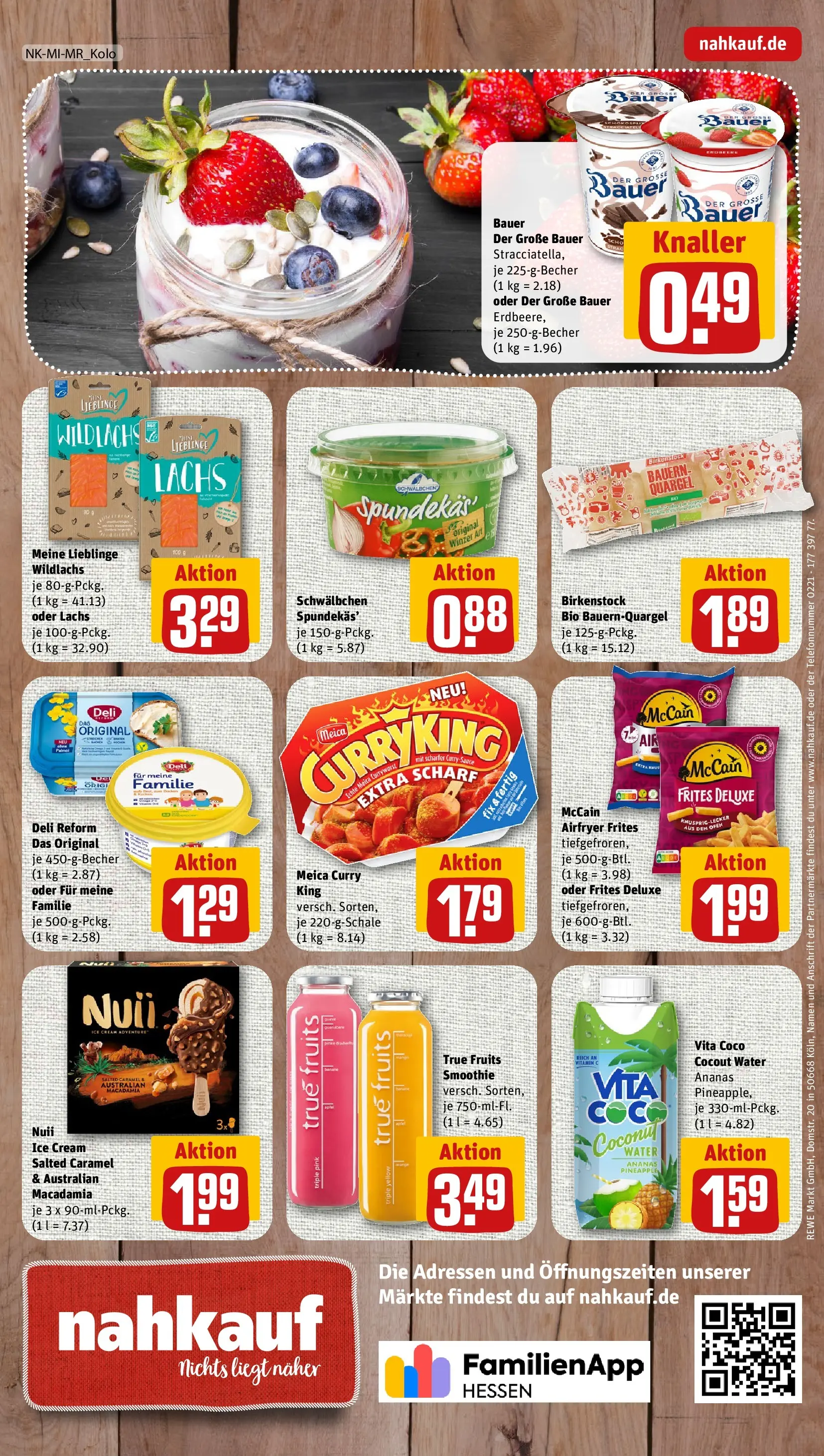 REWE Prospekt ab 14.06.2026 zum Blättern » Angebote | Seite: 8 | Produkte: Quark, Butter, Ananas, Meica