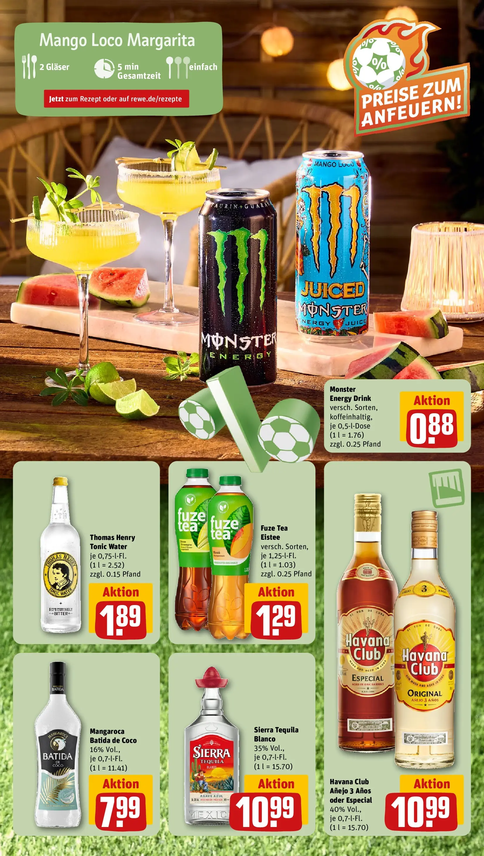 REWE Prospekt ab 14.06.2026 zum Blättern » Angebote | Seite: 9 | Produkte: Energy, Rum, Monster, Mango