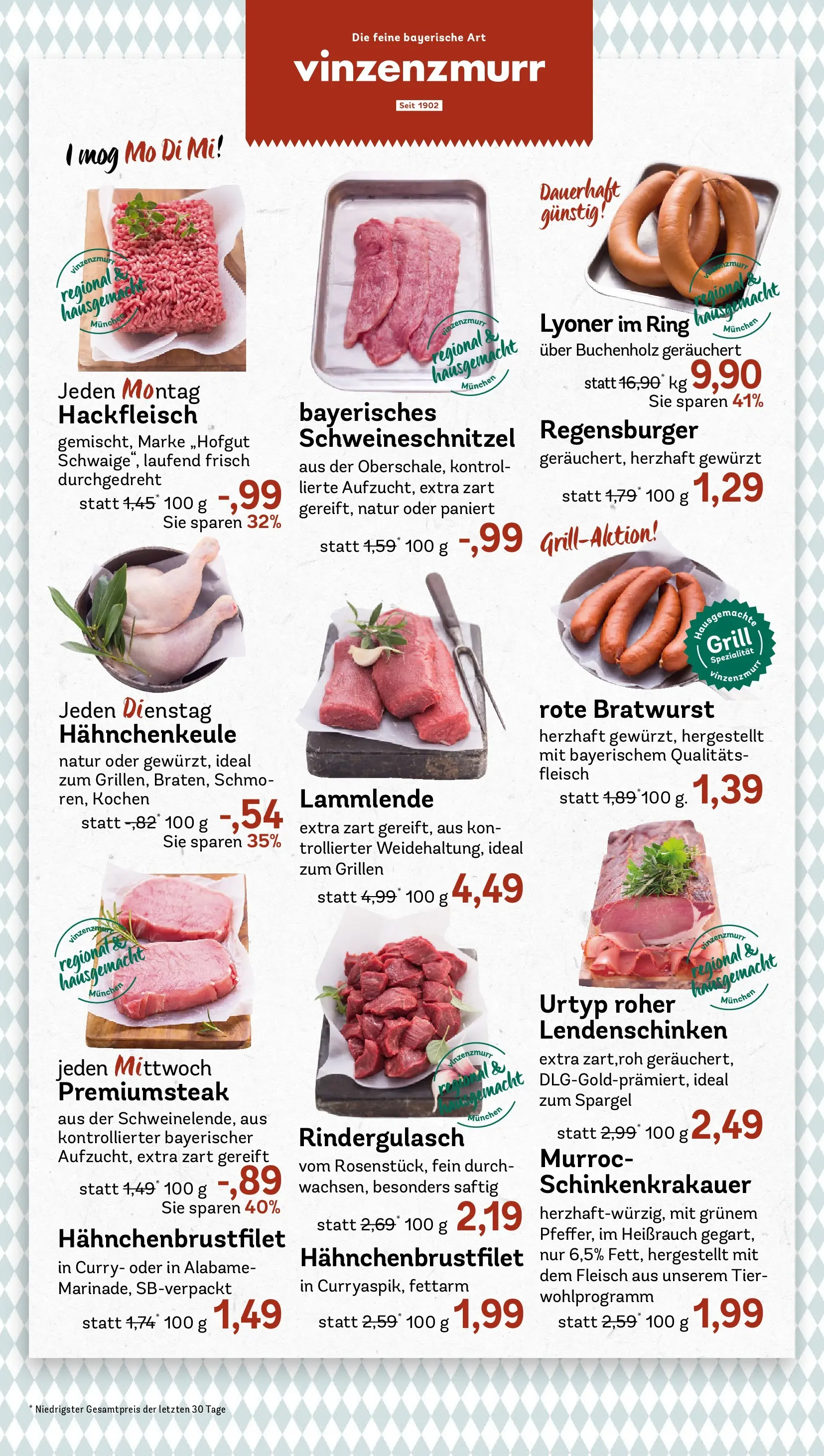 REWE Prospekt ab 14.06.2026 zum Blättern » Angebote | Seite: 12 | Produkte: Rindergulasch, Bratwurst, Schnitzel, Hackfleisch