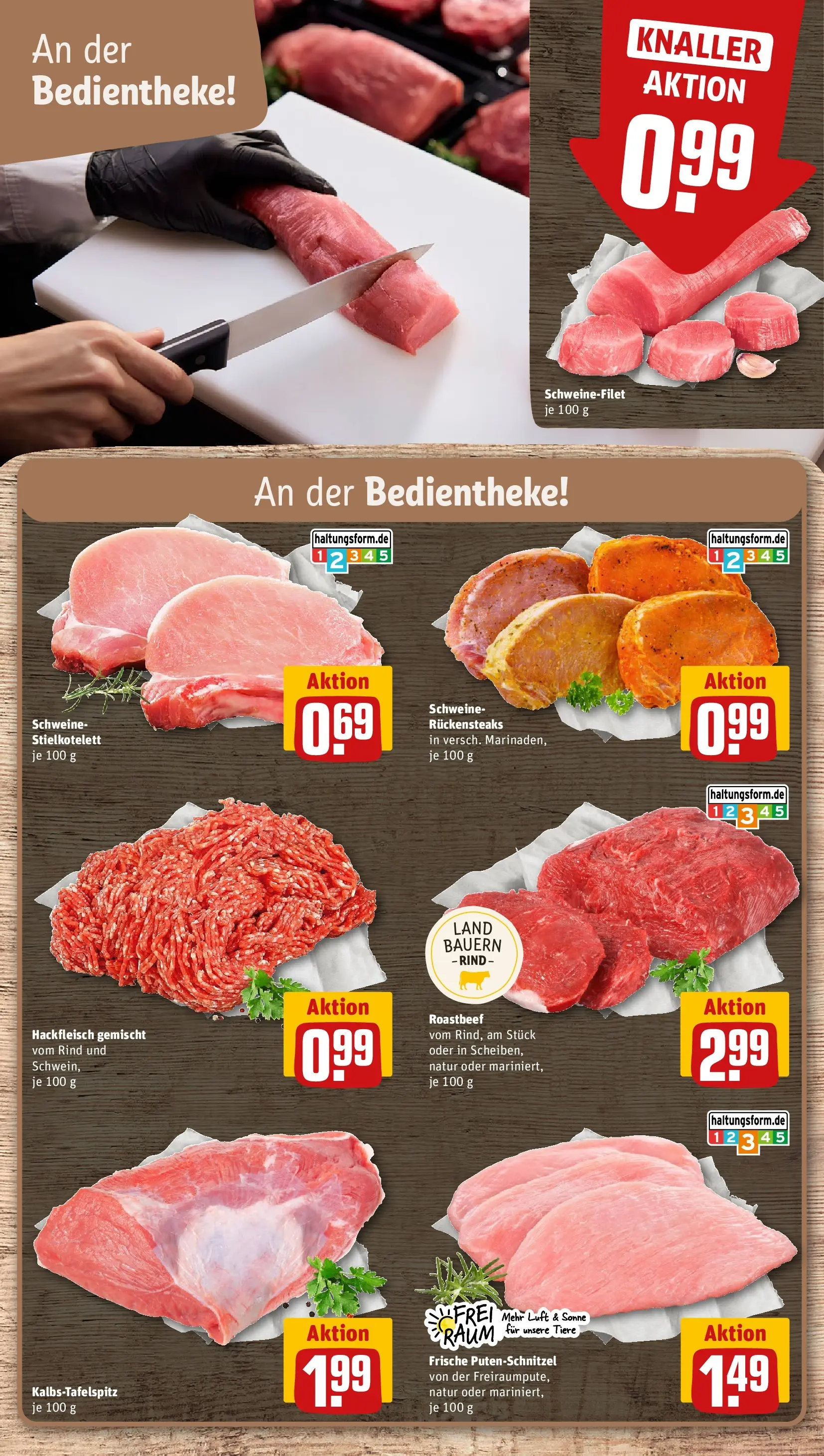 REWE Prospekt ab 14.06.2026 zum Blättern » Angebote | Seite: 12 | Produkte: Tafelspitz, Schnitzel, Roastbeef, Putenschnitzel