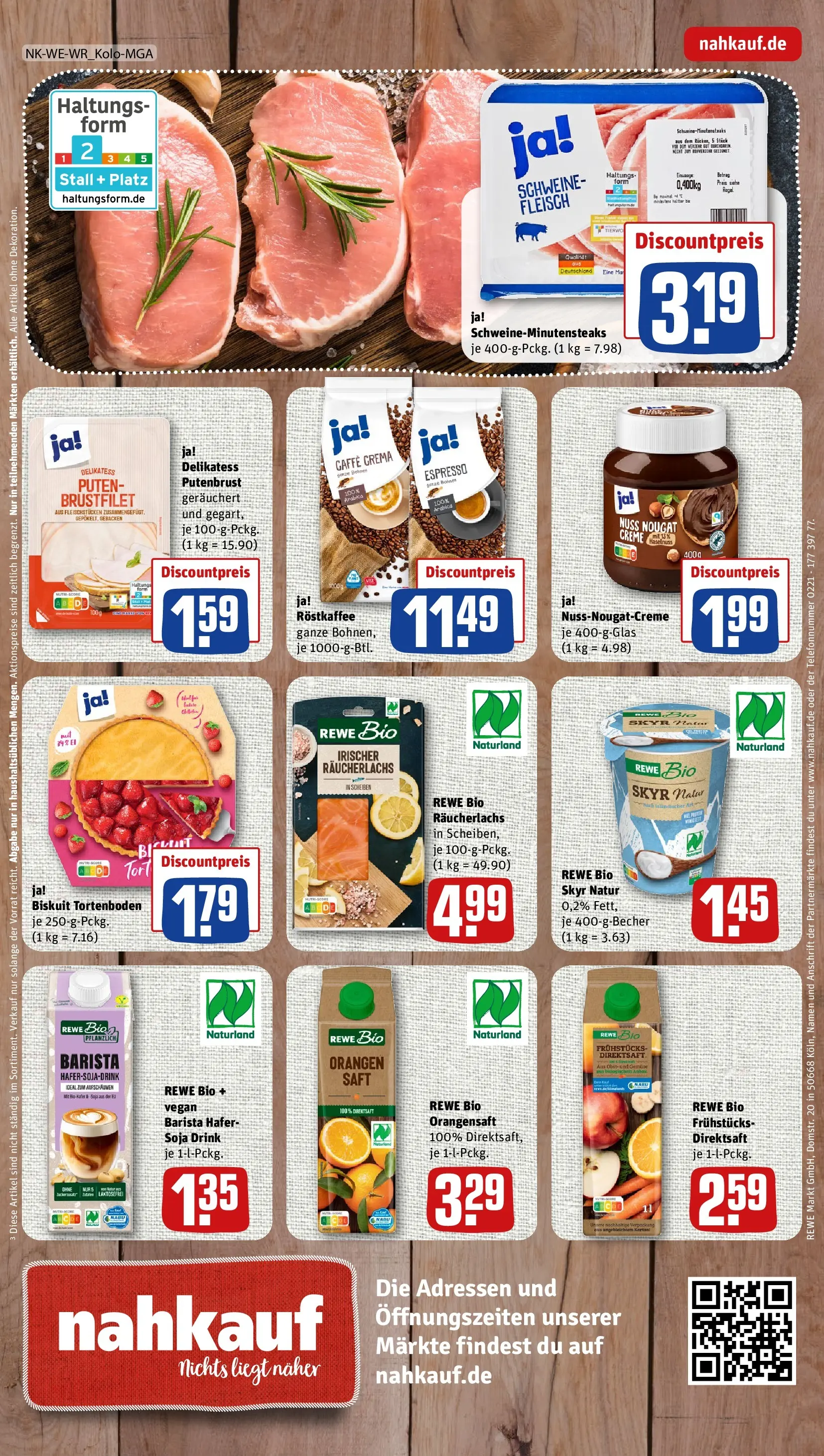 REWE Prospekt ab 14.06.2026 zum Blättern » Angebote | Seite: 8 | Produkte: Regal, Orangen, Skyr, Räucherlachs