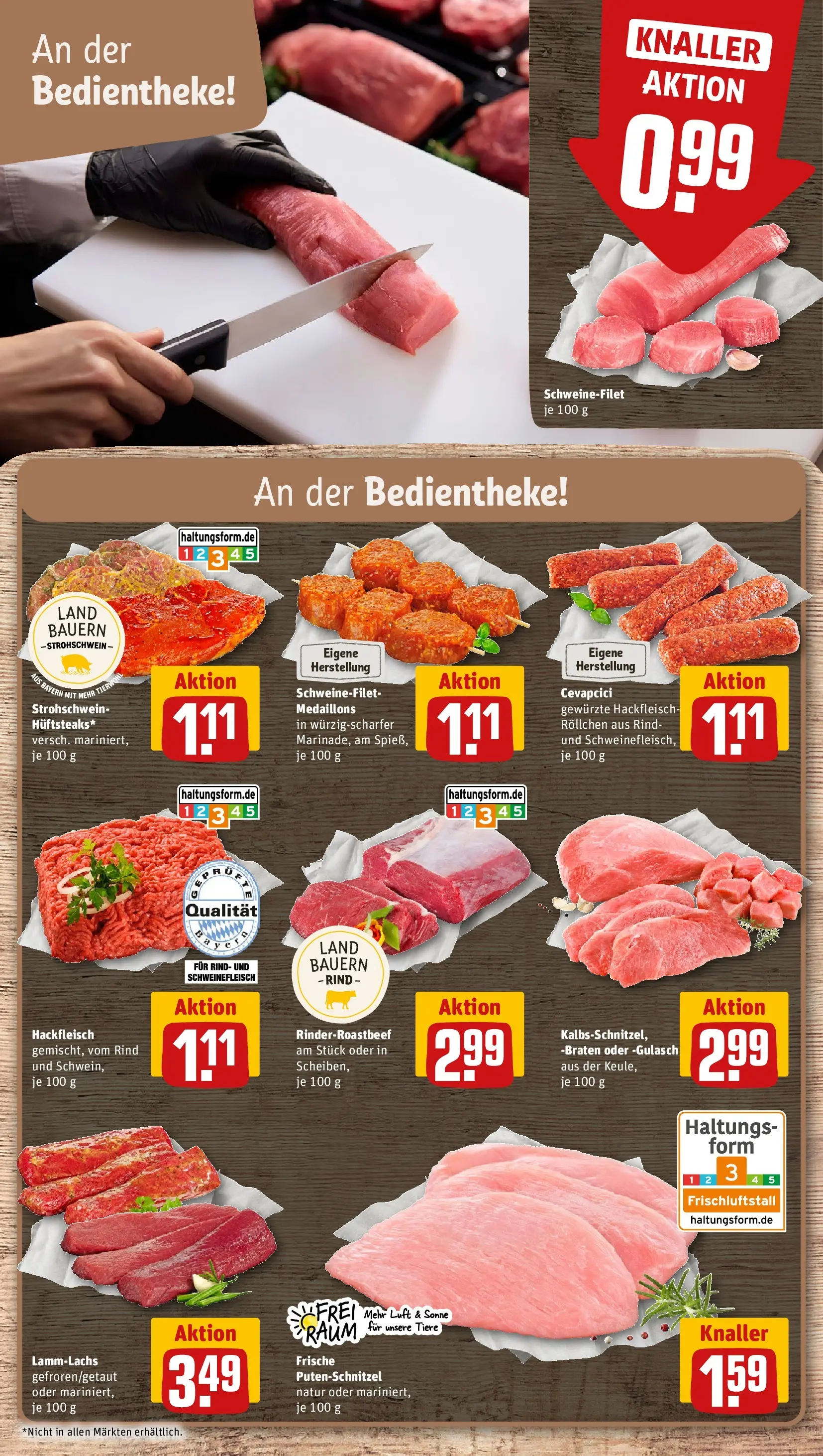 REWE Prospekt ab 14.06.2026 zum Blättern » Angebote | Seite: 12 | Produkte: Schweinefilet, Gulasch, Putenschnitzel, Hackfleisch