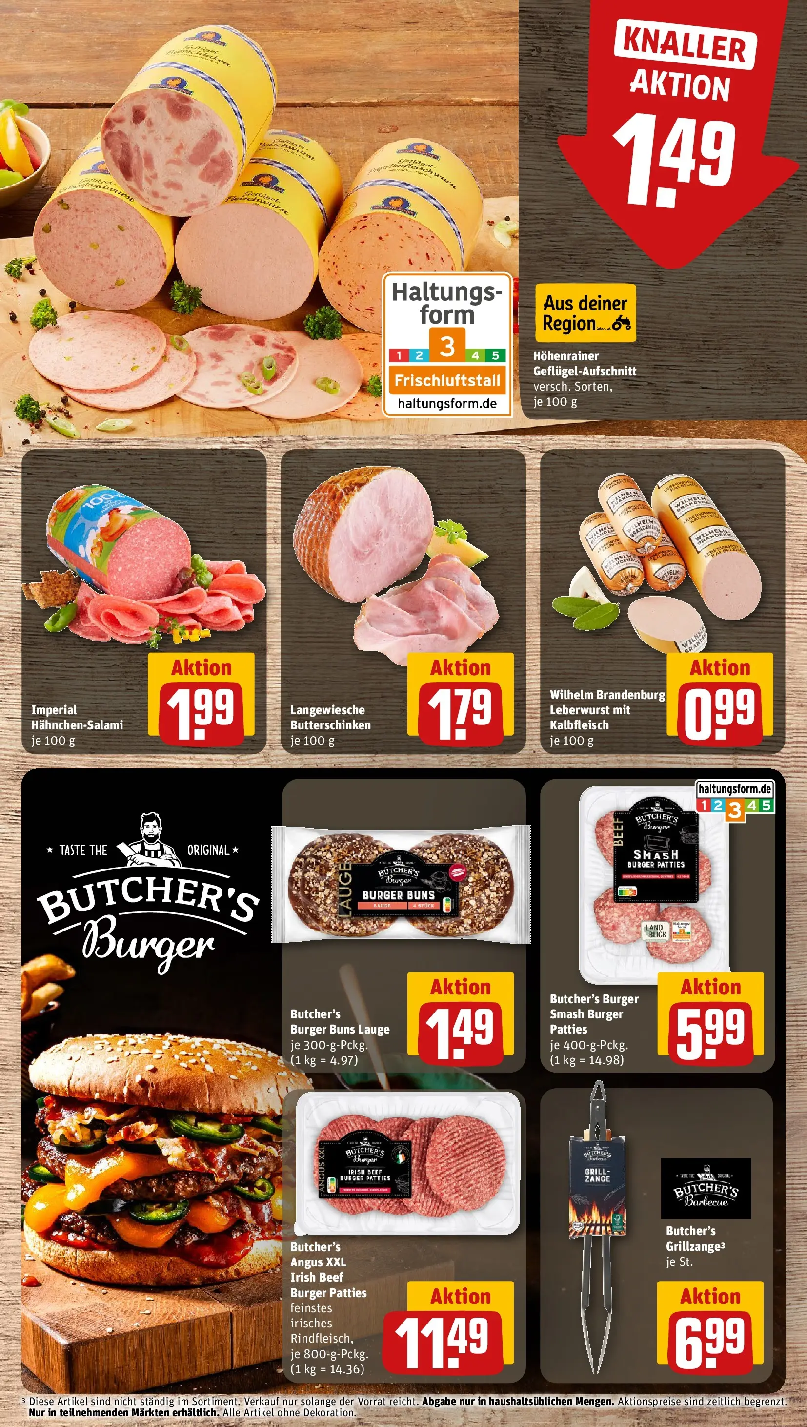 REWE Prospekt ab 14.06.2026 zum Blättern » Angebote | Seite: 13 | Produkte: Grill, Burger