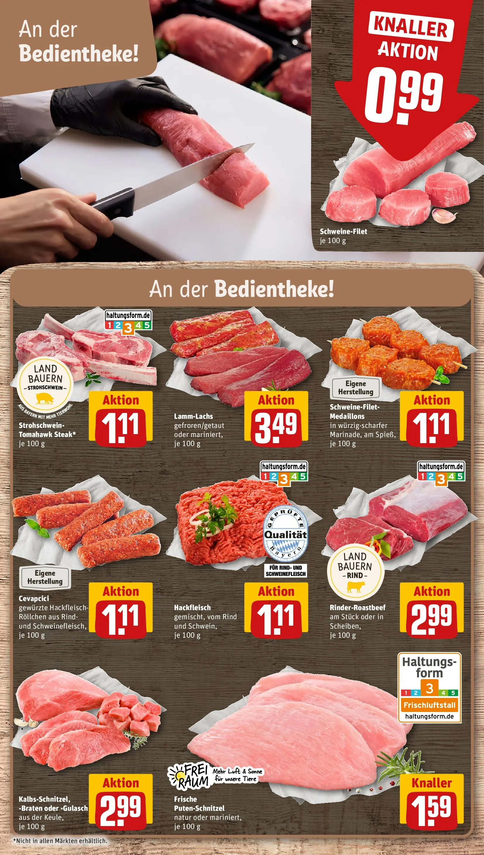REWE Prospekt ab 14.06.2026 zum Blättern » Angebote | Seite: 12 | Produkte: Cevapcici, Putenschnitzel, Schweinefleisch, Hackfleisch