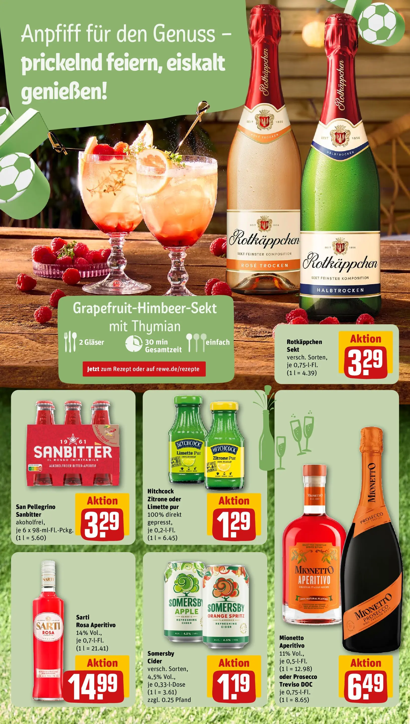 REWE Prospekt ab 14.06.2026 zum Blättern » Angebote | Seite: 8 | Produkte: Rotkappchen sekt, Prosecco, Zitrone, Rotkäppchen