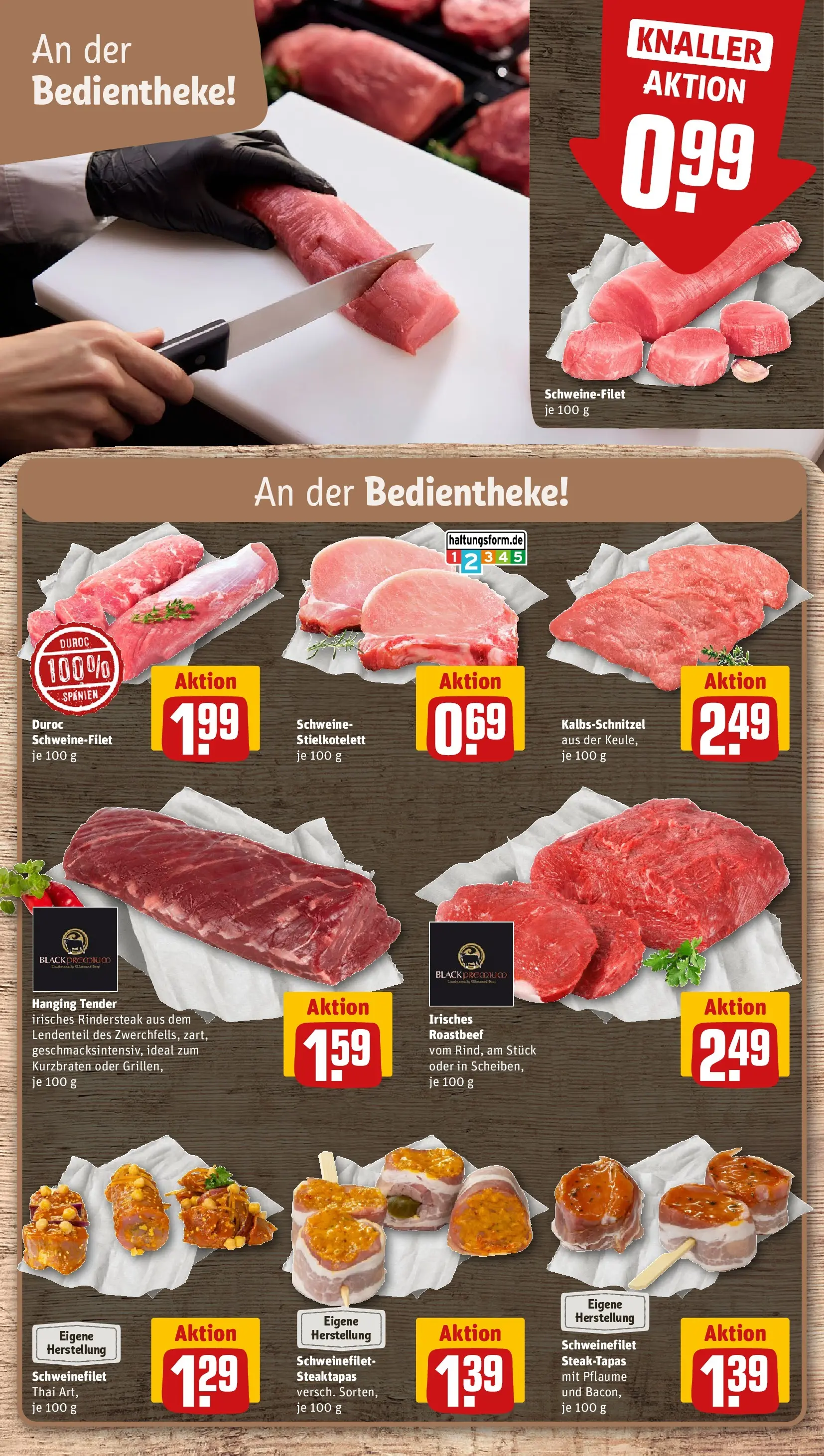 REWE Prospekt ab 14.06.2026 zum Blättern » Angebote | Seite: 12 | Produkte: Schnitzel, Roastbeef, Schweinefilet, Steak