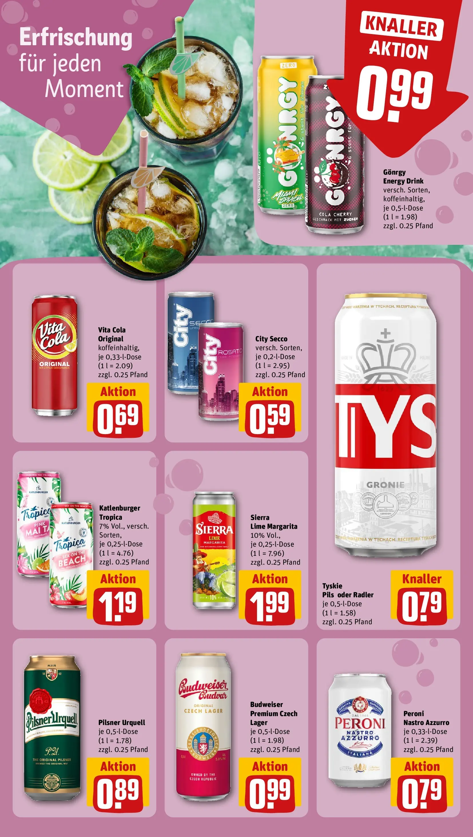 REWE Prospekt ab 14.06.2026 zum Blättern » Angebote | Seite: 17 | Produkte: Tyskie, Cola, Radler, Vita cola