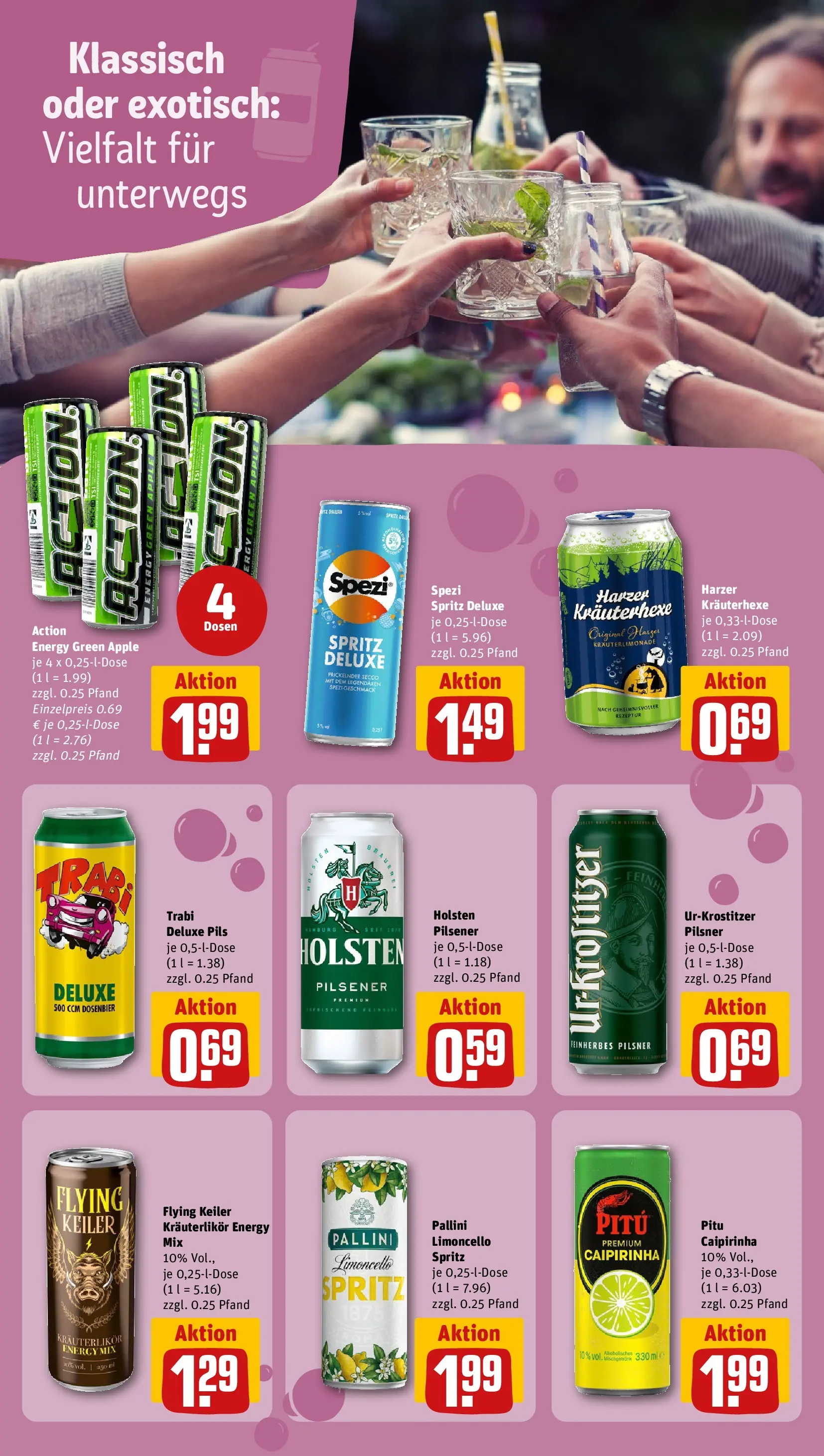 REWE Prospekt ab 14.06.2026 zum Blättern » Angebote | Seite: 18 | Produkte: Pils, Dosenbier, Apple, Limoncello