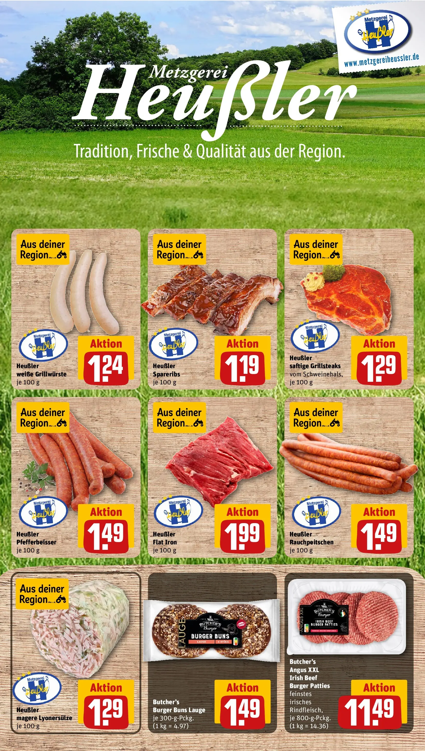 REWE Prospekt ab 14.06.2026 zum Blättern » Angebote | Seite: 12 | Produkte: Burger, Steak