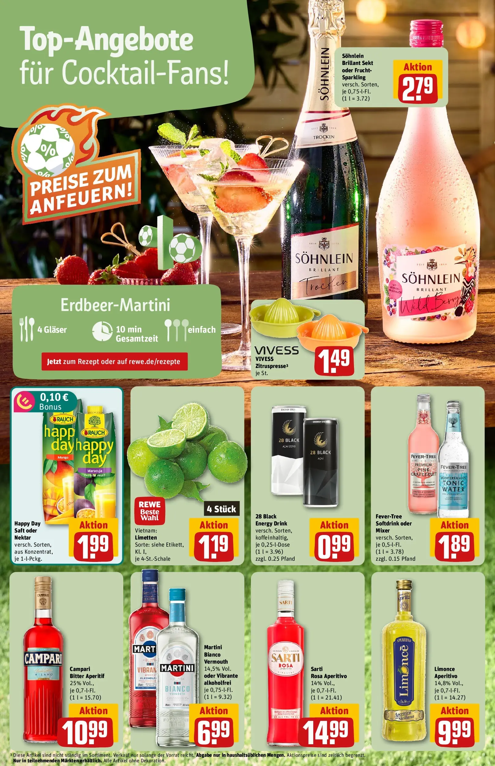 REWE Prospekt ab 14.06.2026 zum Blättern » Angebote | Seite: 4 | Produkte: Mixer, Energy, Limetten, Saft