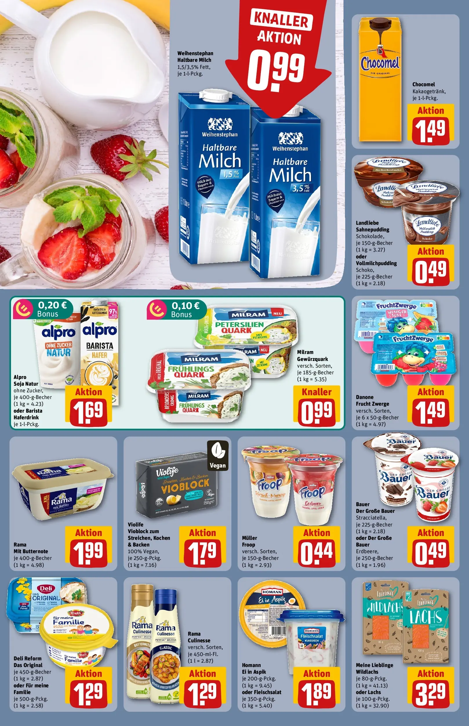 REWE Prospekt ab 14.06.2026 zum Blättern » Angebote | Seite: 16 | Produkte: Butter, Haltbare milch, Zucker, Chocomel