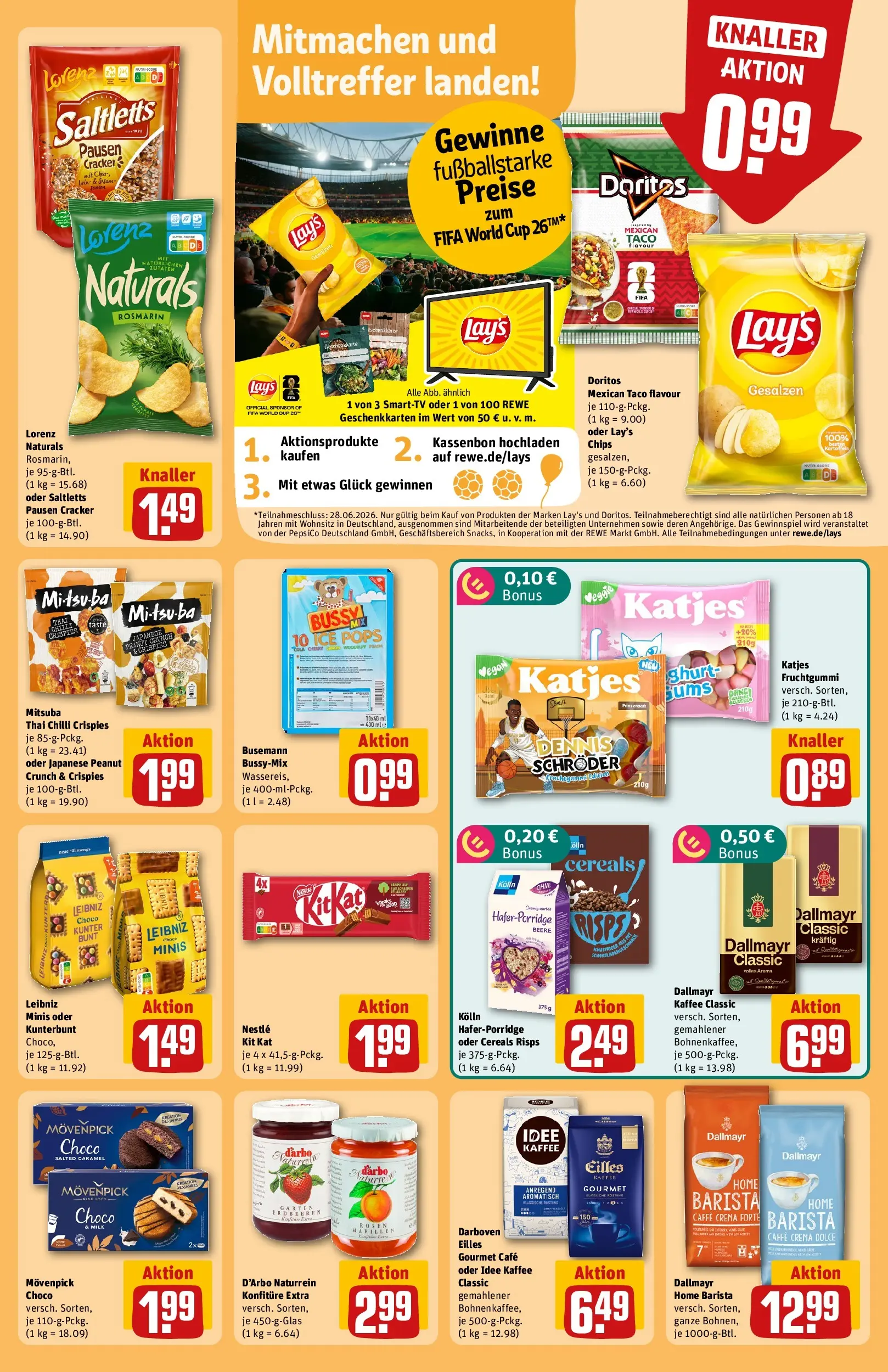 REWE Prospekt ab 14.06.2026 zum Blättern » Angebote | Seite: 25 | Produkte: Idee kaffee, Kaffee, Katjes, Pane