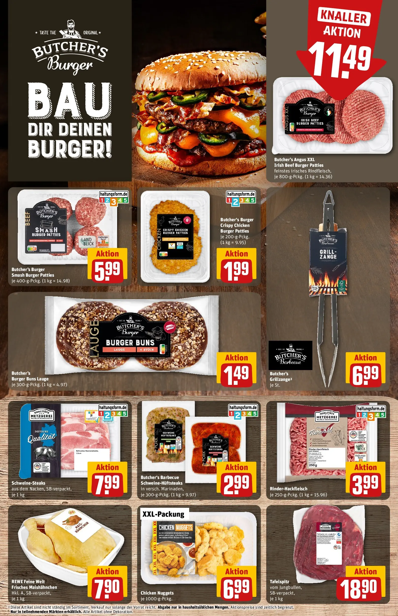REWE Prospekt ab 14.06.2026 zum Blättern » Angebote | Seite: 11 | Produkte: Tafelspitz, Grill, Burger