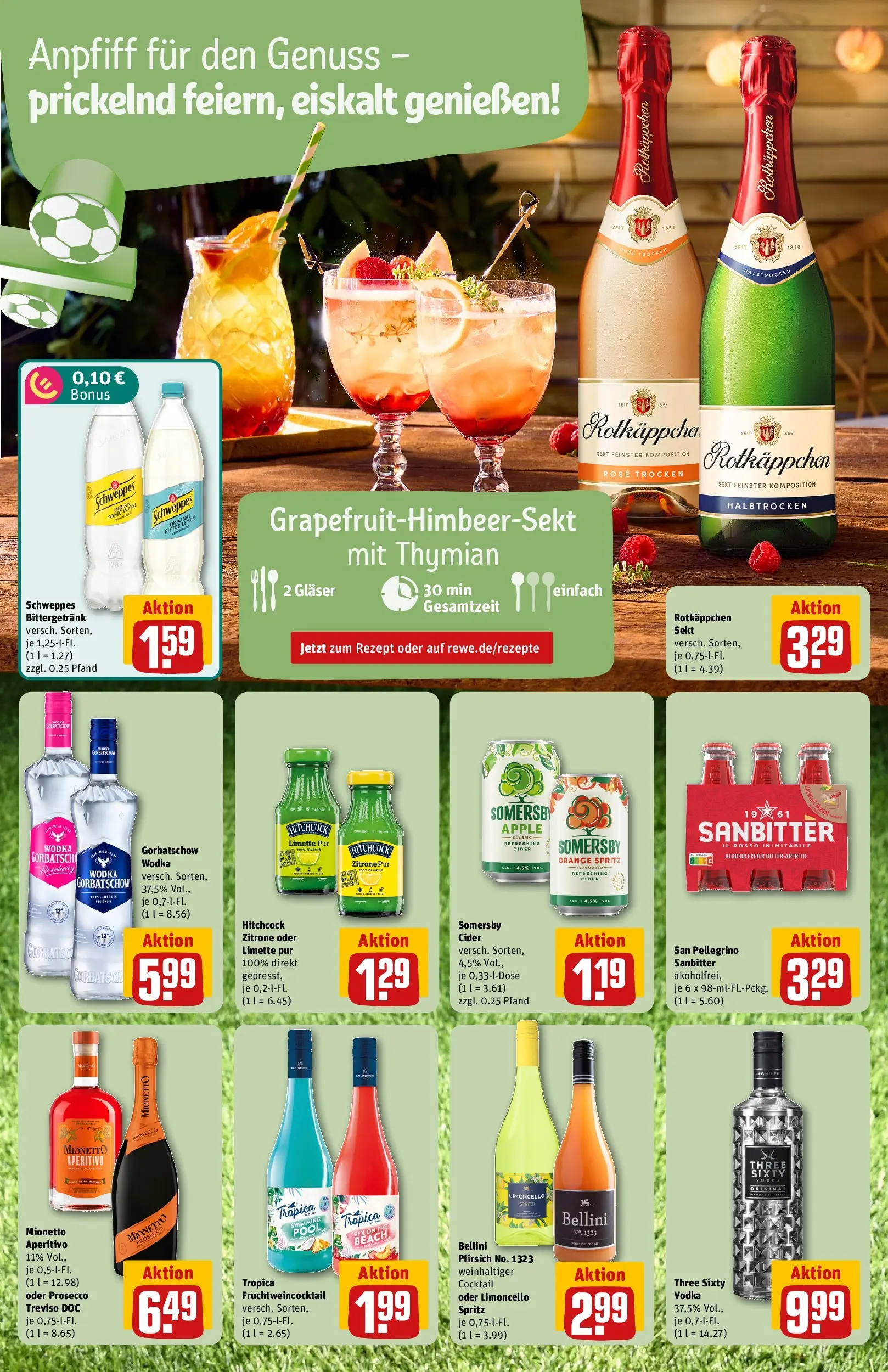 REWE Prospekt ab 14.06.2026 zum Blättern » Angebote | Seite: 6 | Produkte: Sekt, Schweppes, Zitrone, Limoncello