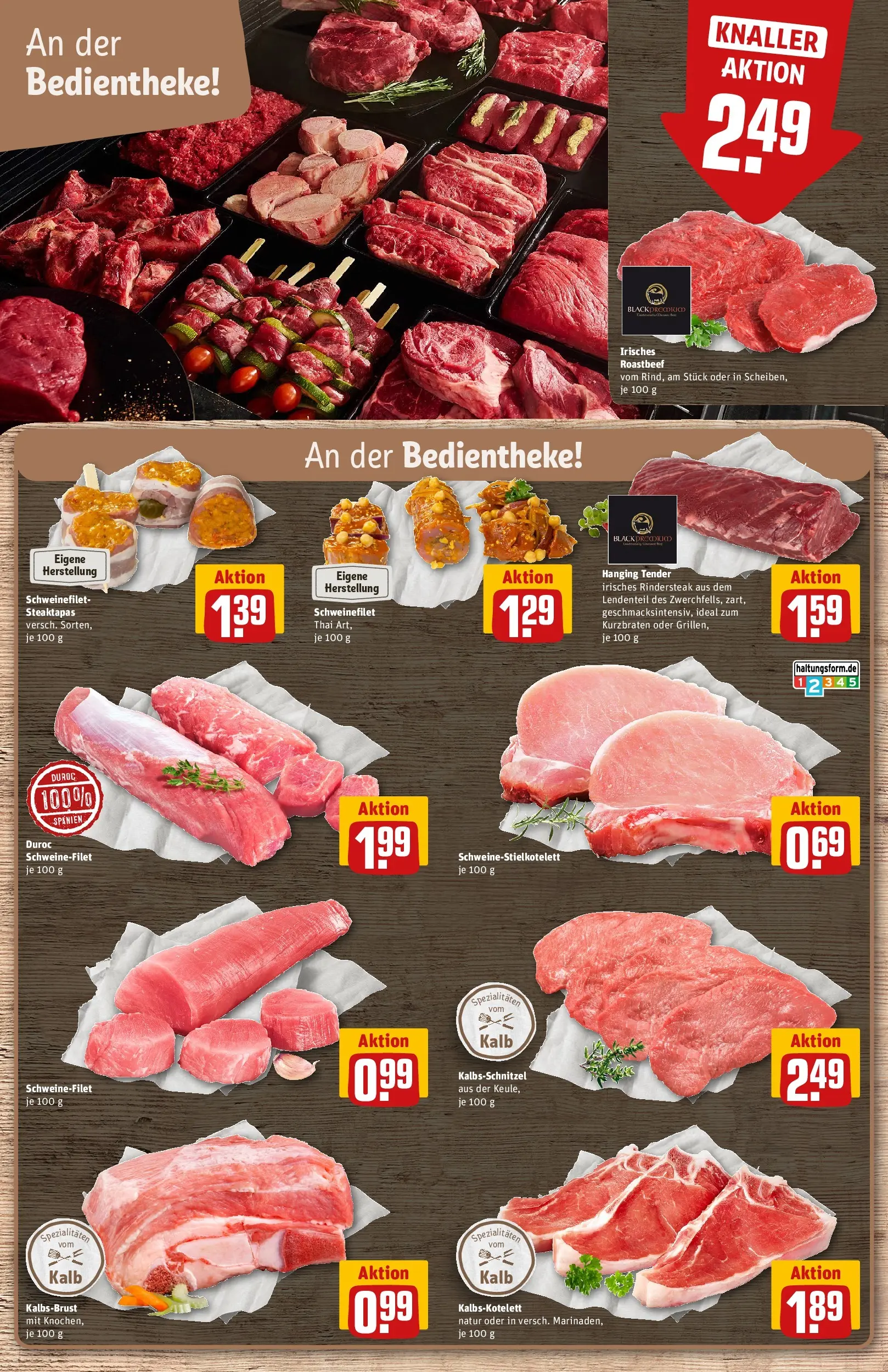 REWE Prospekt ab 14.06.2026 zum Blättern » Angebote | Seite: 10 | Produkte: Schnitzel, Roastbeef, Schweinefilet, Steak