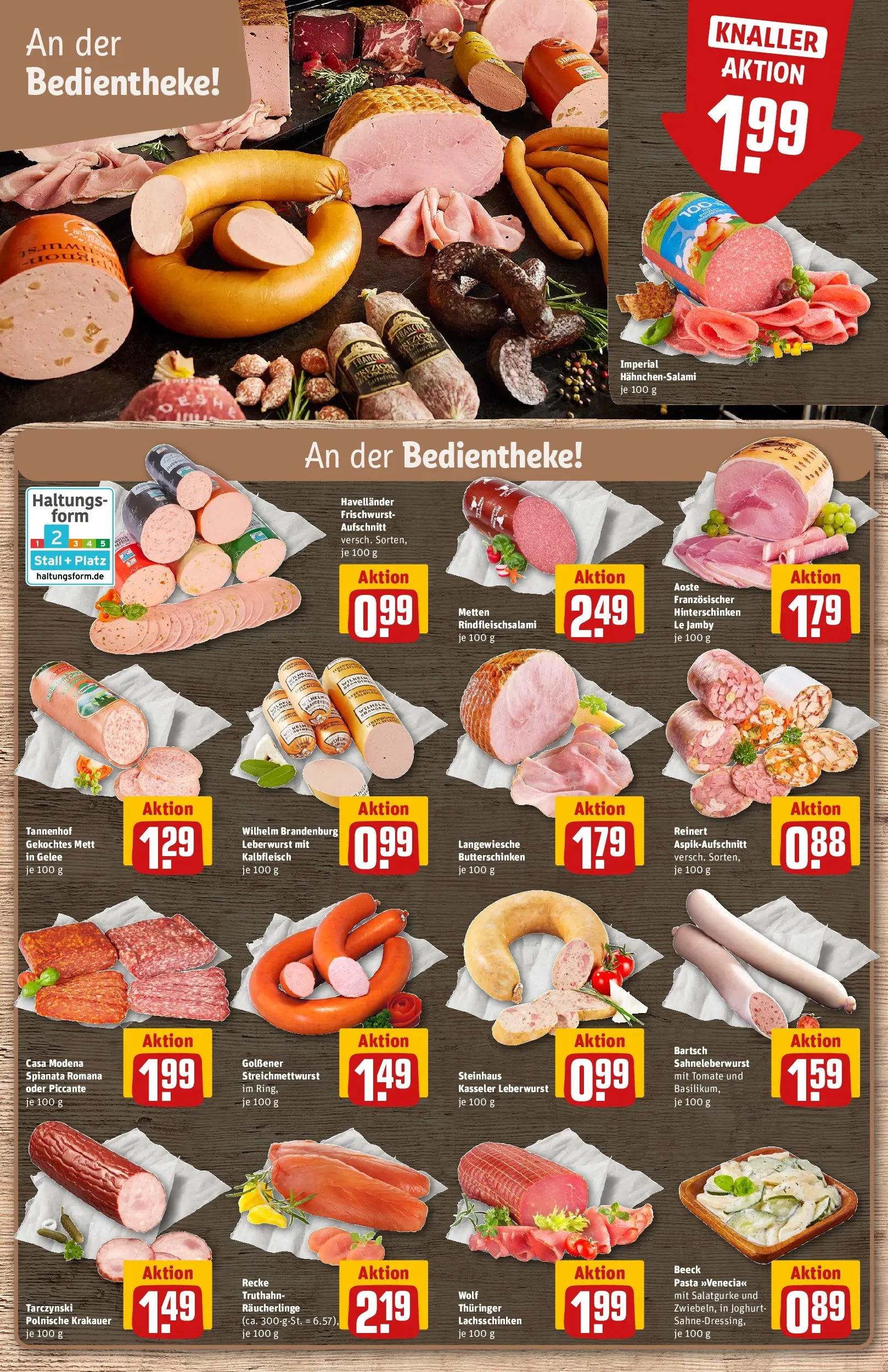 REWE Prospekt ab 14.06.2026 zum Blättern » Angebote | Seite: 12 | Produkte: Joghurt, Pasta, Salami
