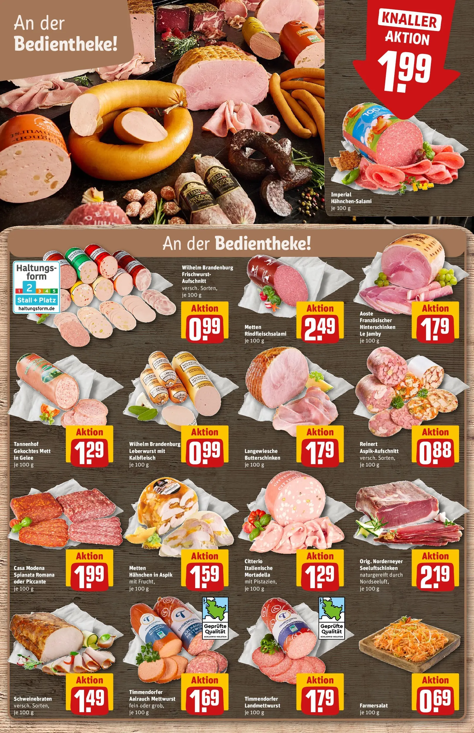 REWE Prospekt ab 14.06.2026 zum Blättern » Angebote | Seite: 12 | Produkte: Hahnchen, Pistazien, Salami
