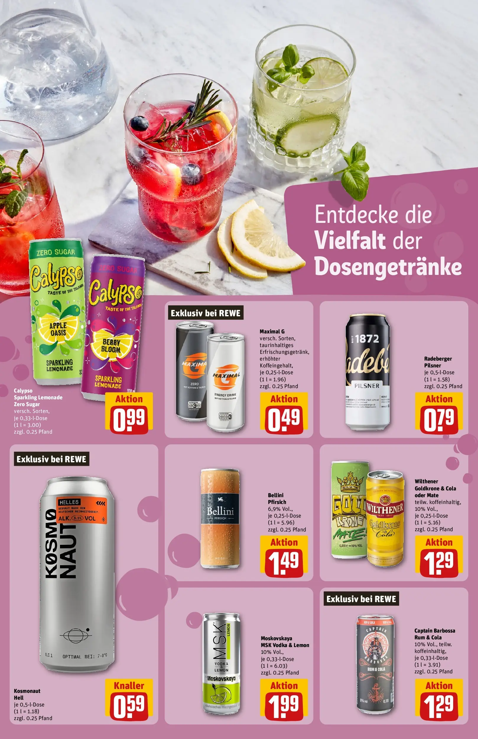 REWE Prospekt ab 14.06.2026 zum Blättern » Angebote | Seite: 18 | Produkte: Energy, Apple, Pfirsich, Radeberger pilsner