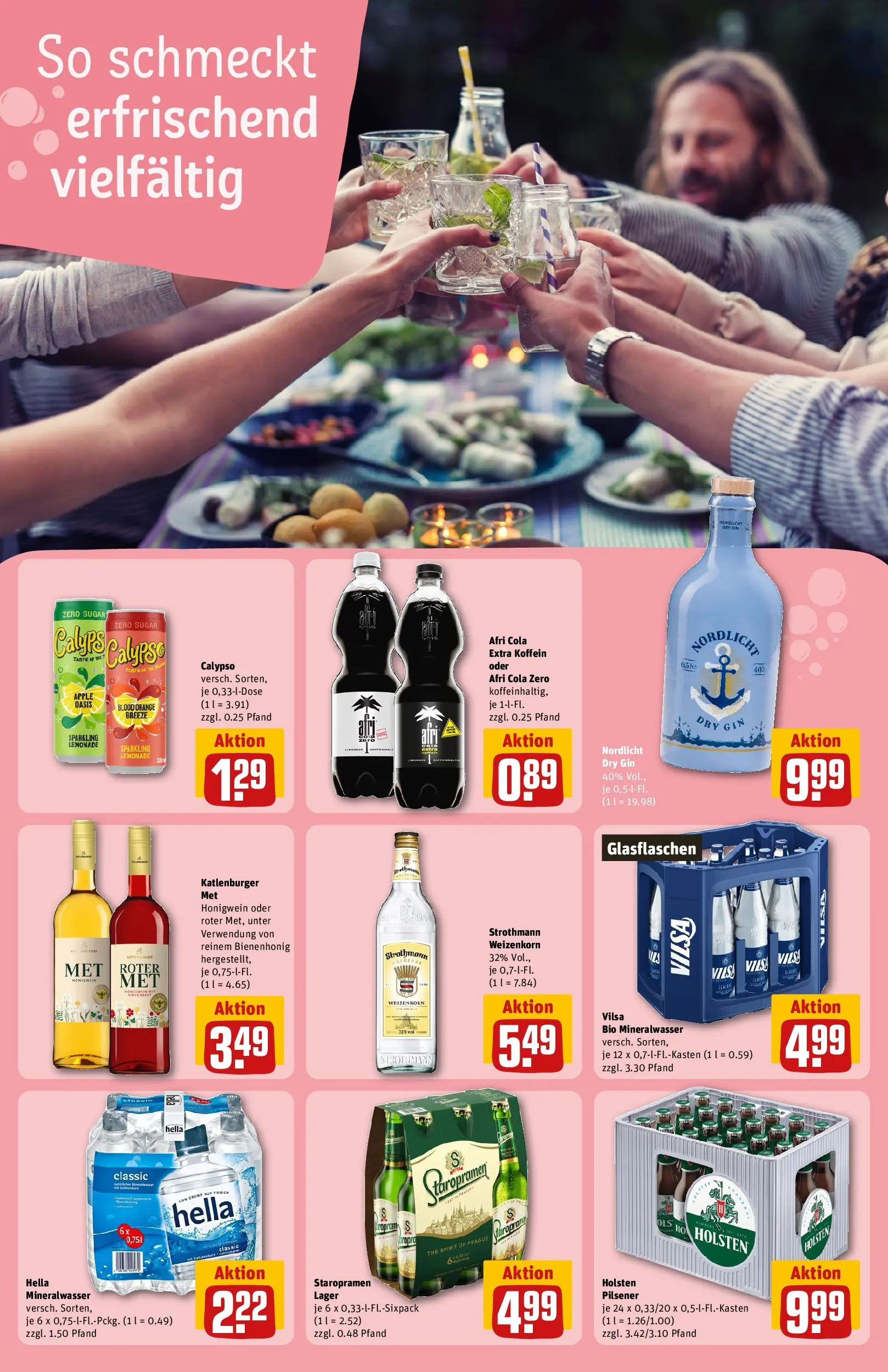 REWE Prospekt ab 14.06.2026 zum Blättern » Angebote | Seite: 19 | Produkte: Cola, Holsten, Hella, Gin
