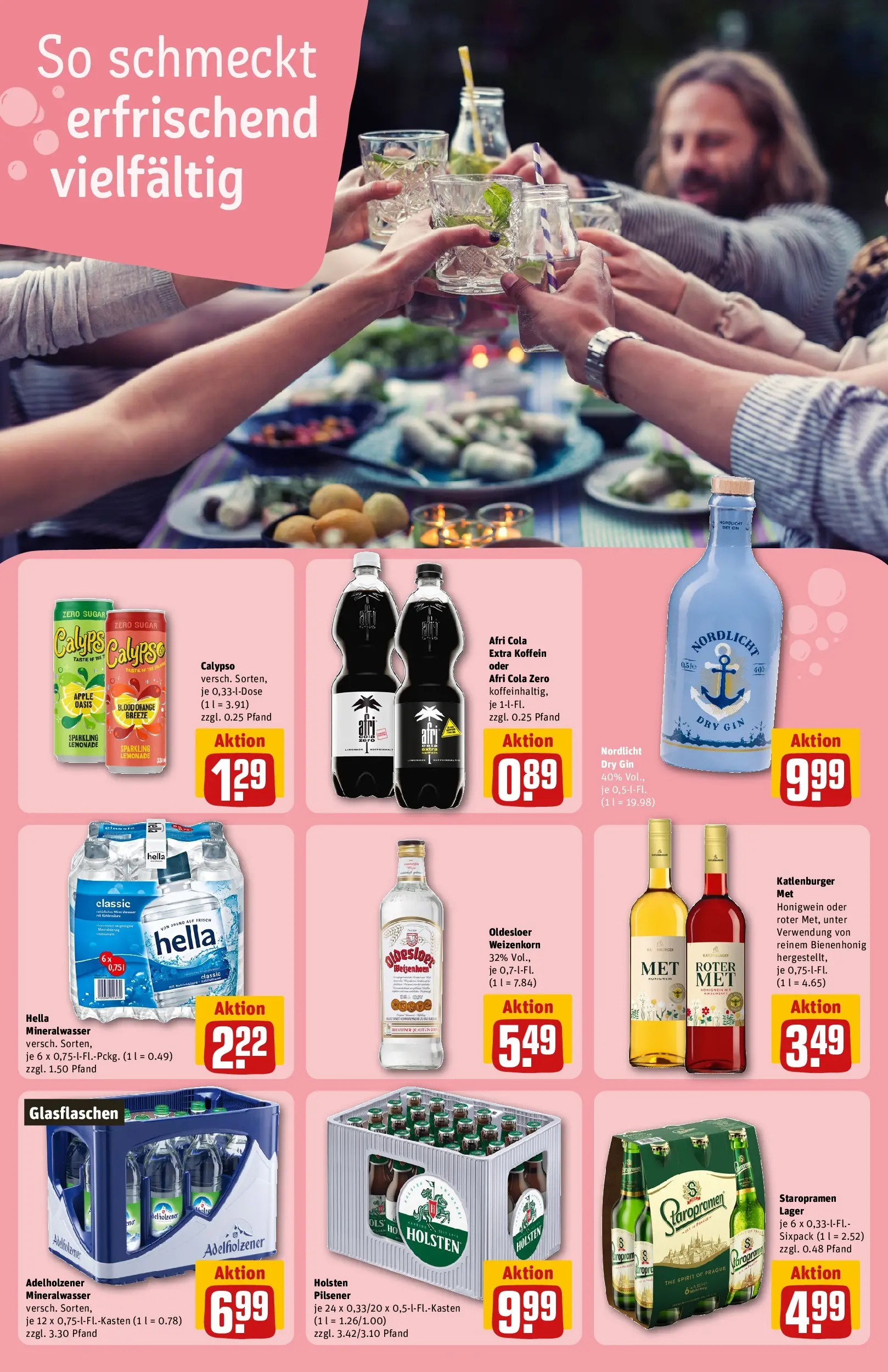 REWE Prospekt ab 14.06.2026 zum Blättern » Angebote | Seite: 19 | Produkte: Cola, Holsten, Oldesloer, Mineralwasser