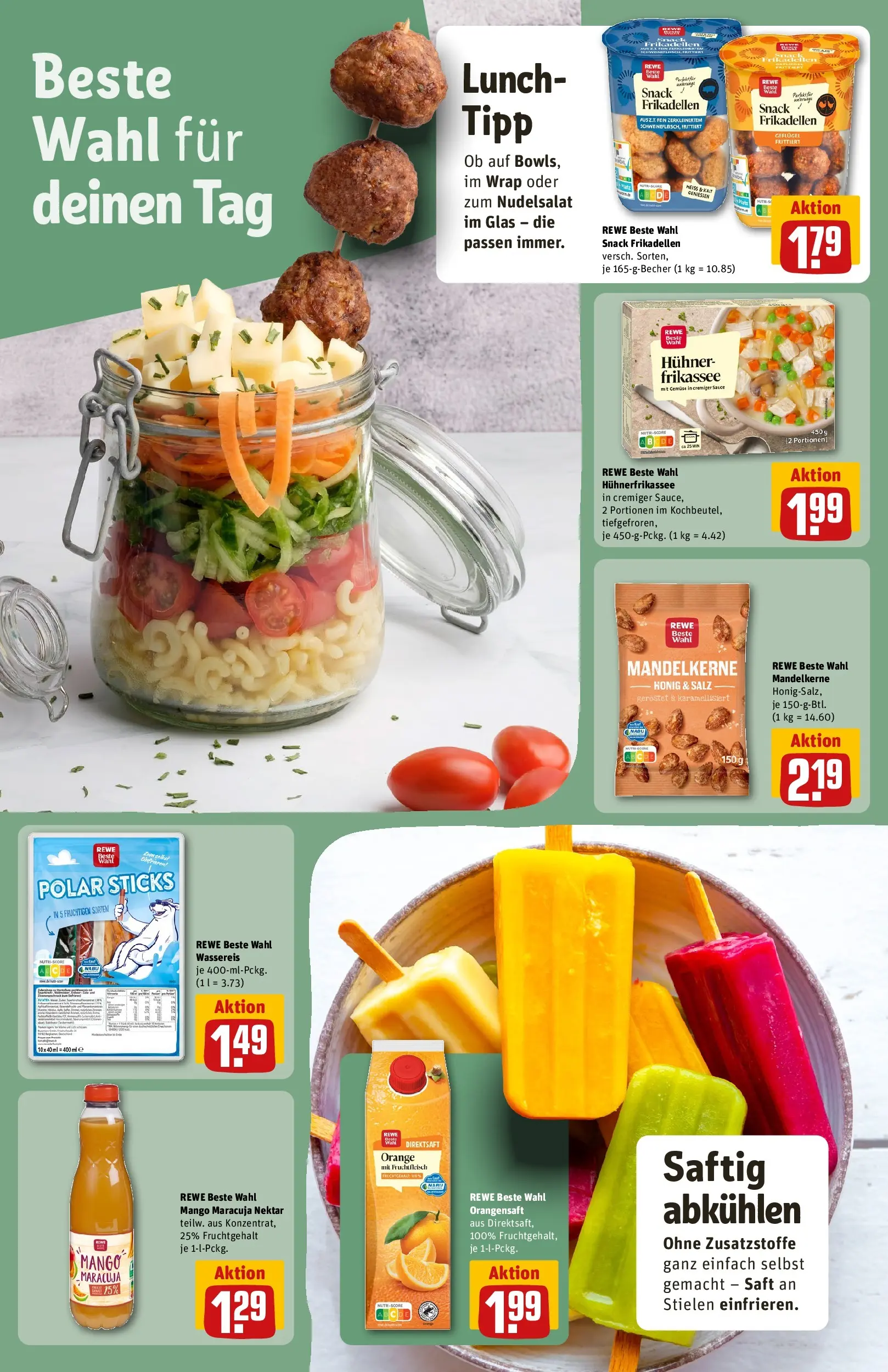 REWE Prospekt ab 14.06.2026 zum Blättern » Angebote | Seite: 14 | Produkte: Orangensaft, Salz, Mango, Saft