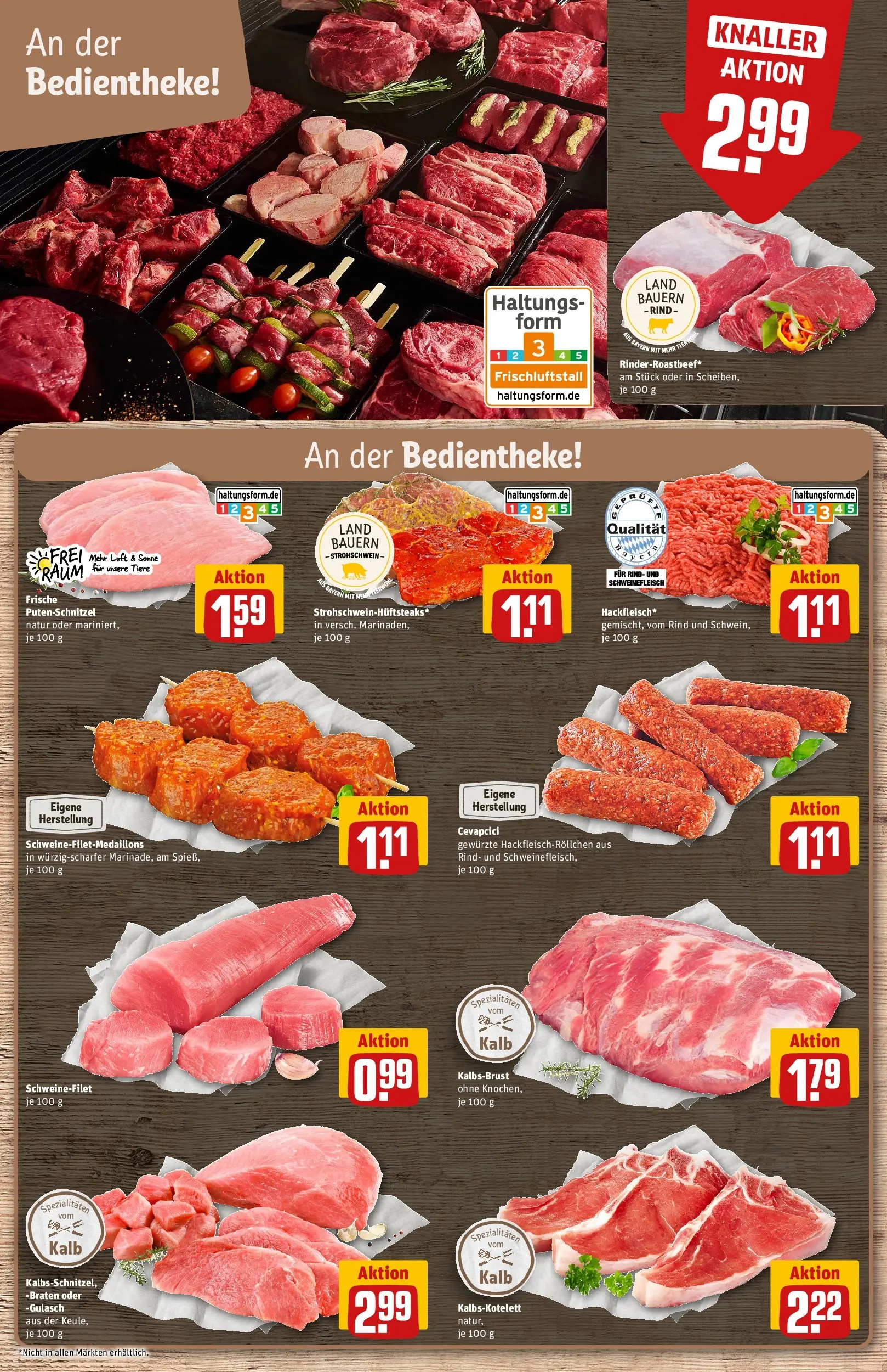 REWE Prospekt ab 14.06.2026 zum Blättern » Angebote | Seite: 10 | Produkte: Schnitzel, Schweinefilet, Gulasch, Putenschnitzel