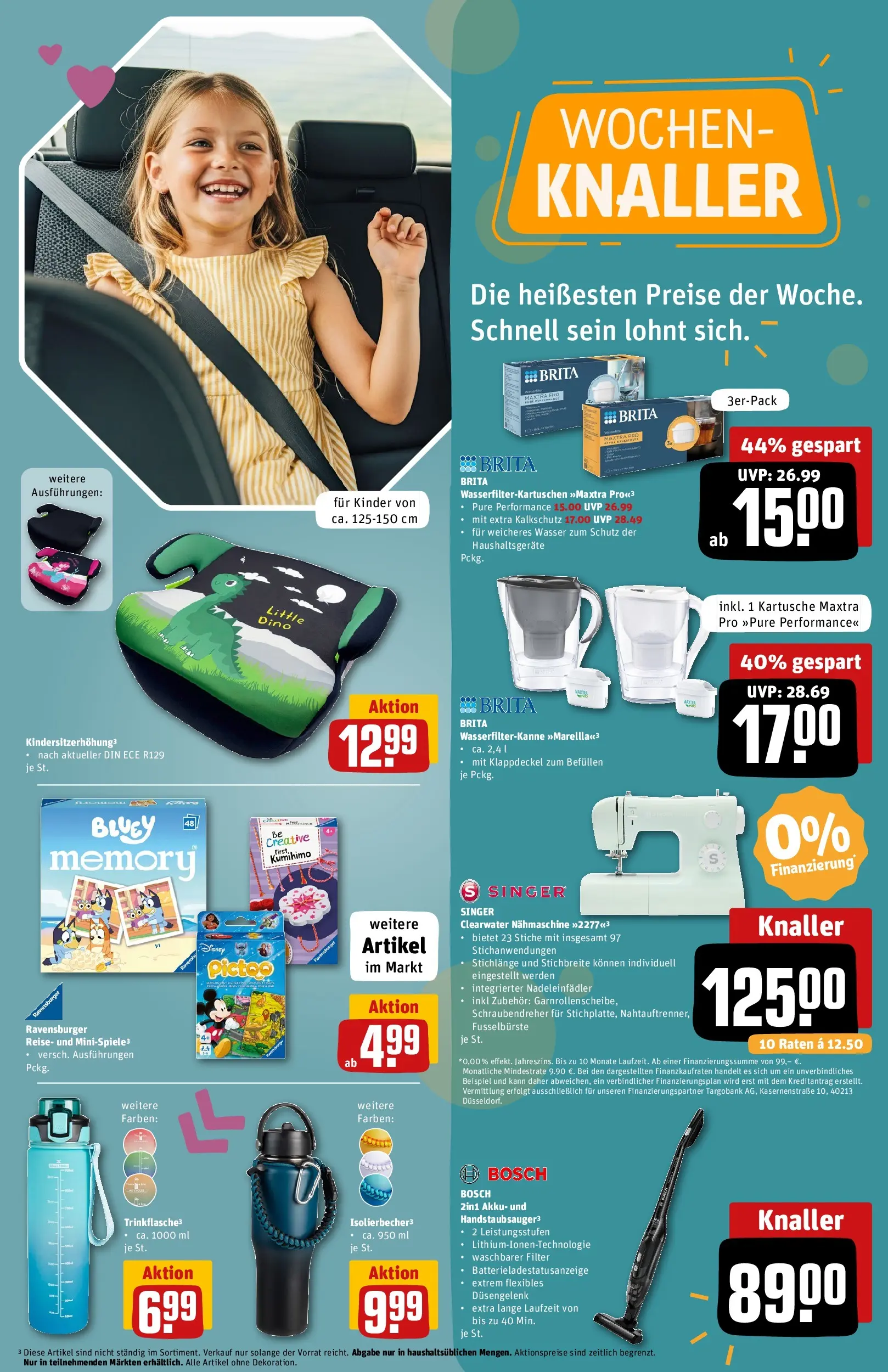 REWE Prospekt ab 14.06.2026 zum Blättern » Angebote | Seite: 25 | Produkte: Bosch, Nähmaschine, Wasser
