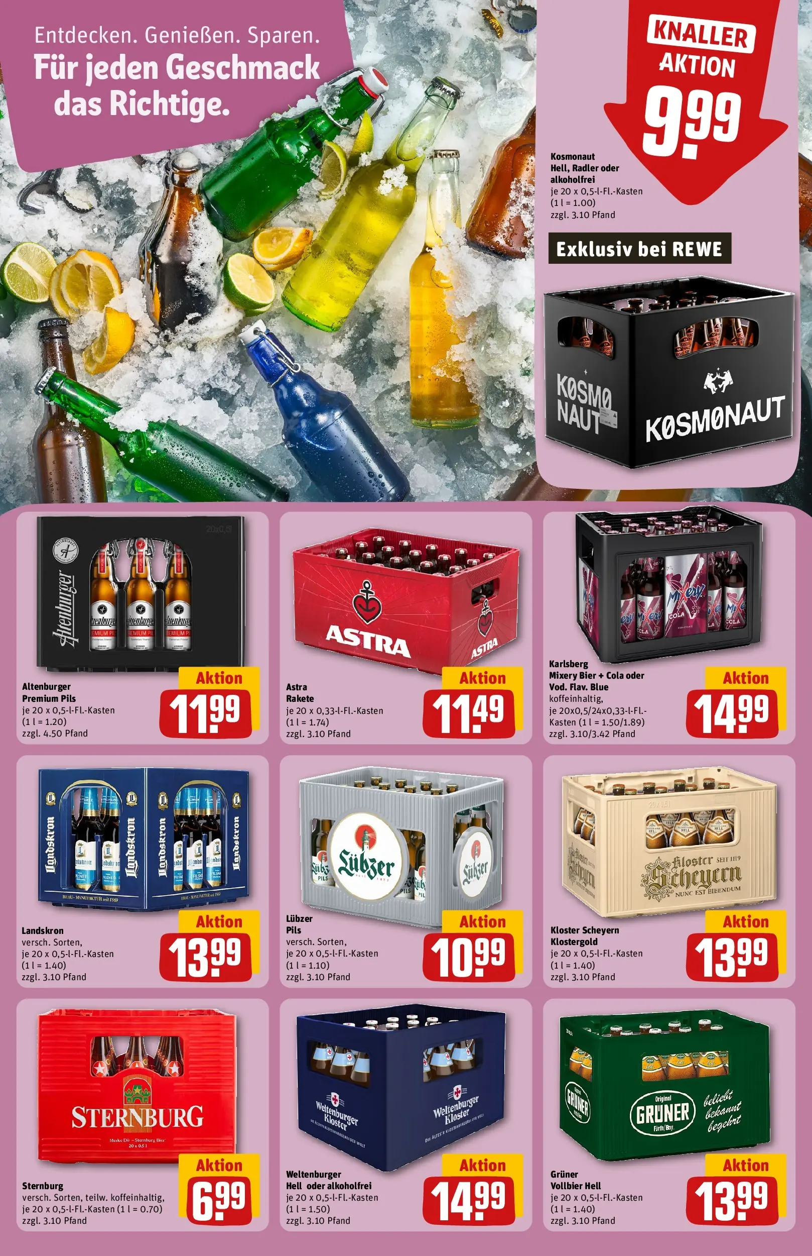 REWE Prospekt ab 14.06.2026 zum Blättern » Angebote | Seite: 21 | Produkte: Astra rakete, Cola, Astra, Lubzer