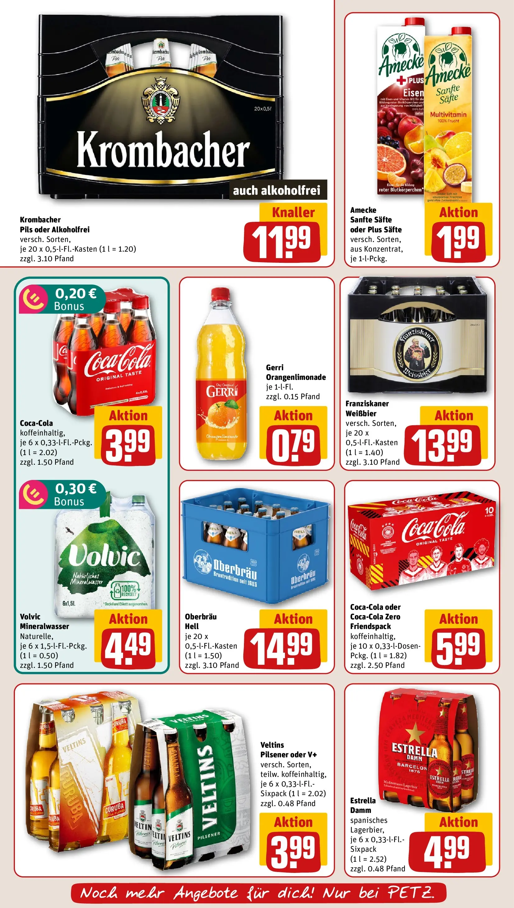 REWE Prospekt ab 14.06.2026 zum Blättern » Angebote | Seite: 24 | Produkte: Cola, Pils, Mineralwasser, Volvic