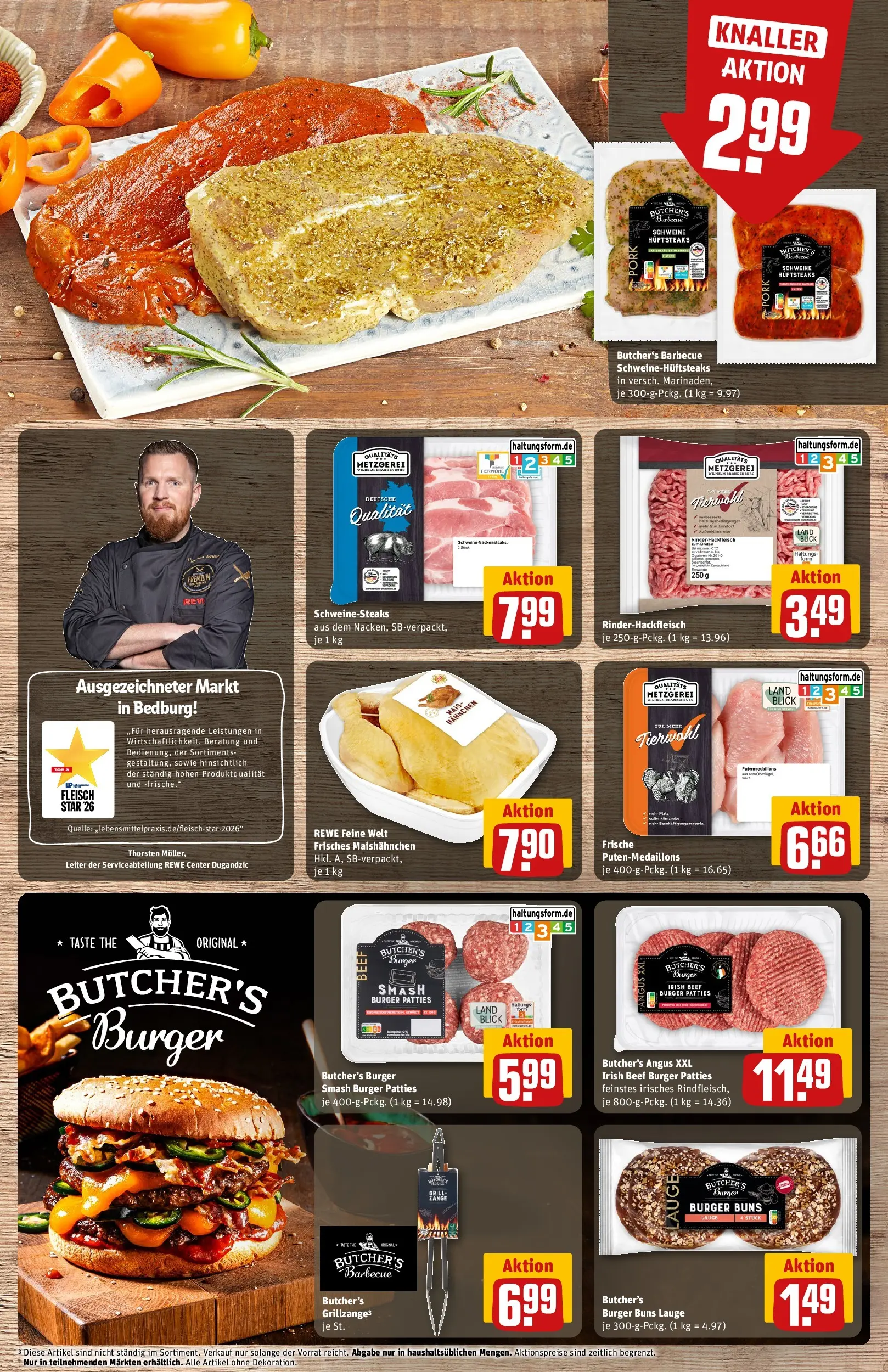 REWE Prospekt ab 14.06.2026 zum Blättern » Angebote | Seite: 11 | Produkte: Top, Burger, Fleisch, Hackfleisch