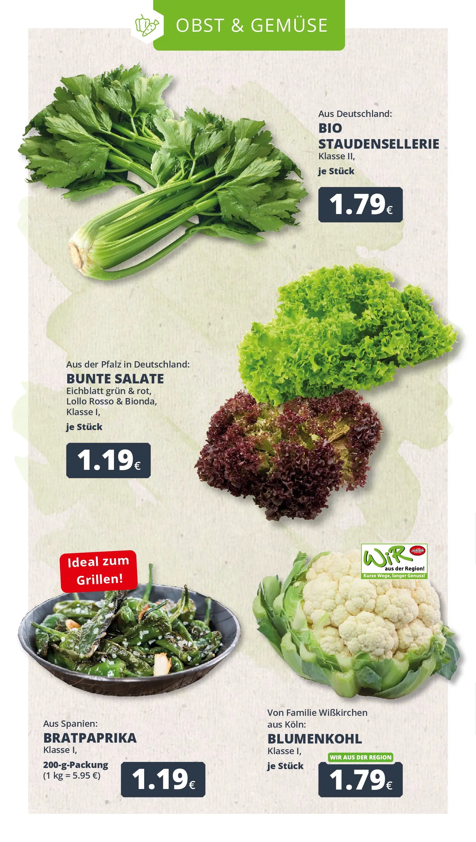 REWE Prospekt ab 14.06.2026 zum Blättern » Angebote | Seite: 8 | Produkte: Gemüse, Obst, Blumenkohl