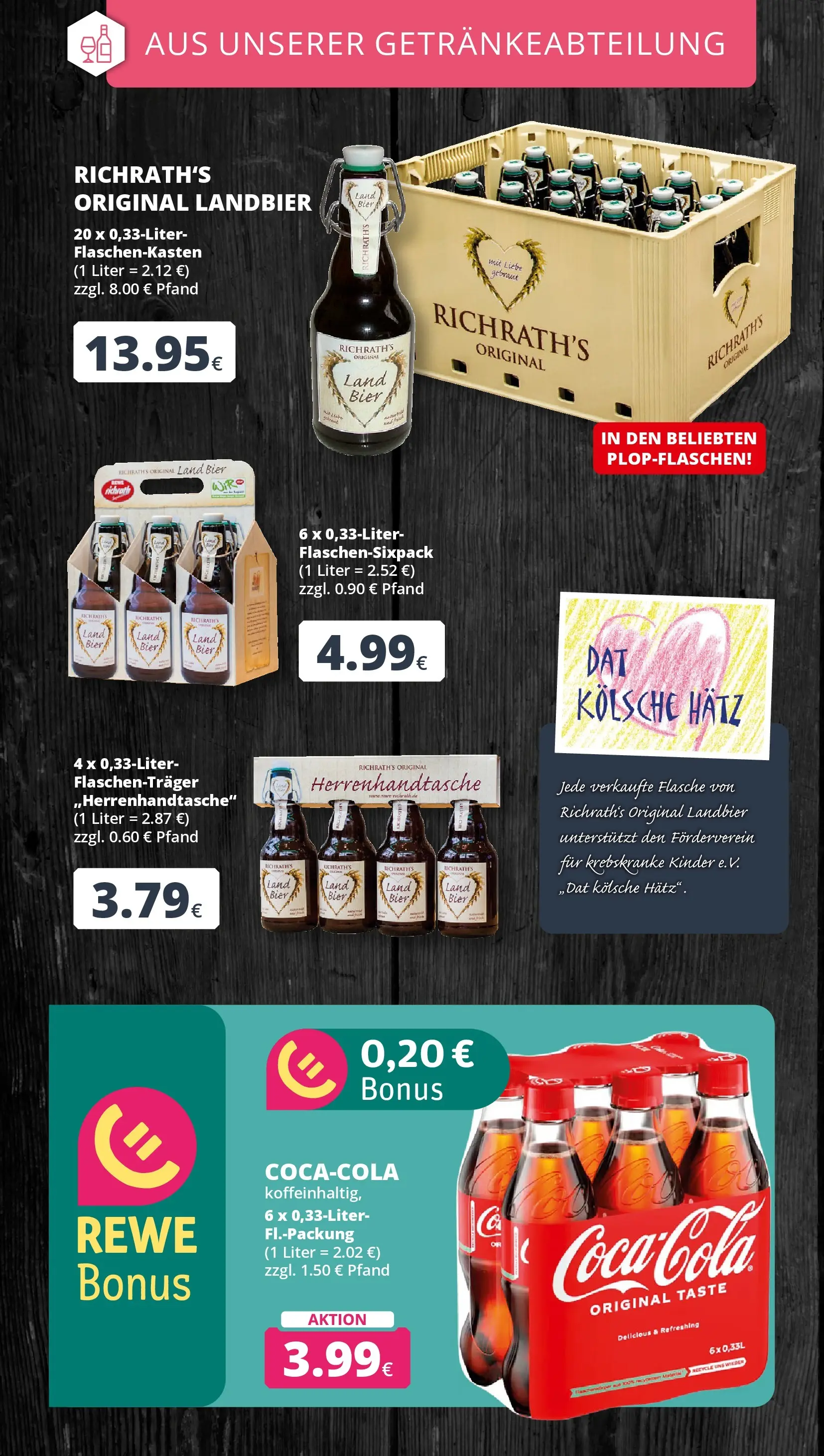 REWE Prospekt ab 14.06.2026 zum Blättern » Angebote | Seite: 18 | Produkte: Cola, Bier