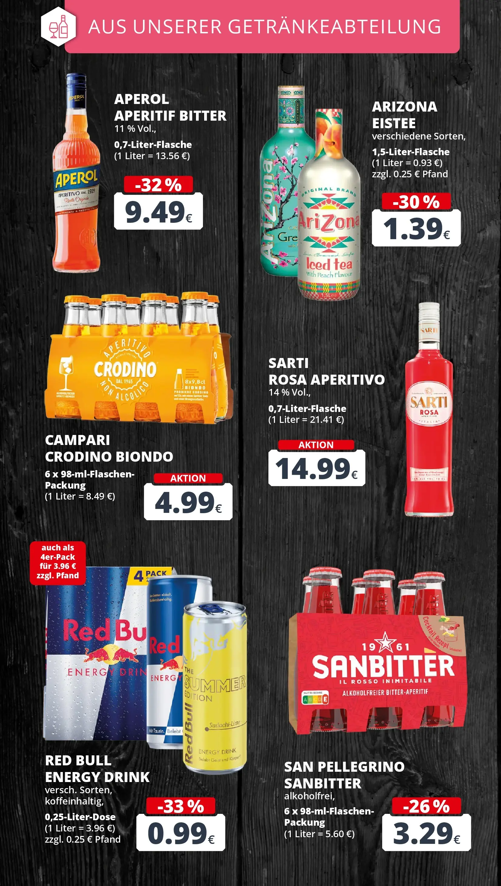 REWE Prospekt ab 14.06.2026 zum Blättern » Angebote | Seite: 20 | Produkte: Red bull, Energy, Campari, Aperol
